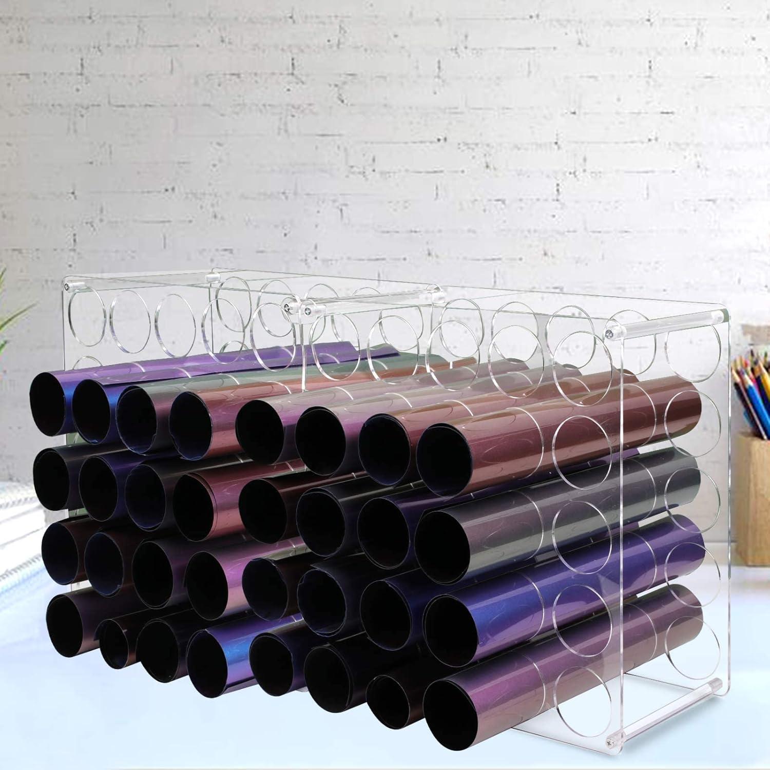 Soporte de Almacenamiento de Vinilo Volepet 50 Rollos Acrílico