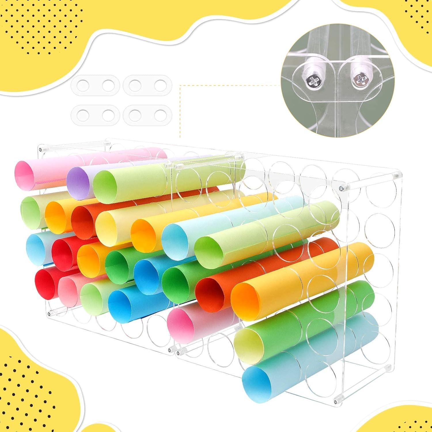 Soporte de Almacenamiento de Vinilo Volepet 50 Rollos Acrílico