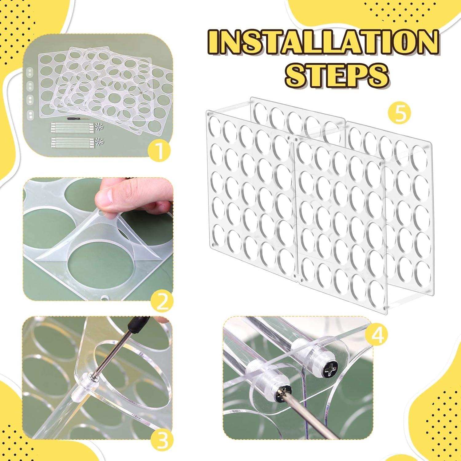 Soporte de Almacenamiento de Vinilo Volepet 50 Rollos Acrílico