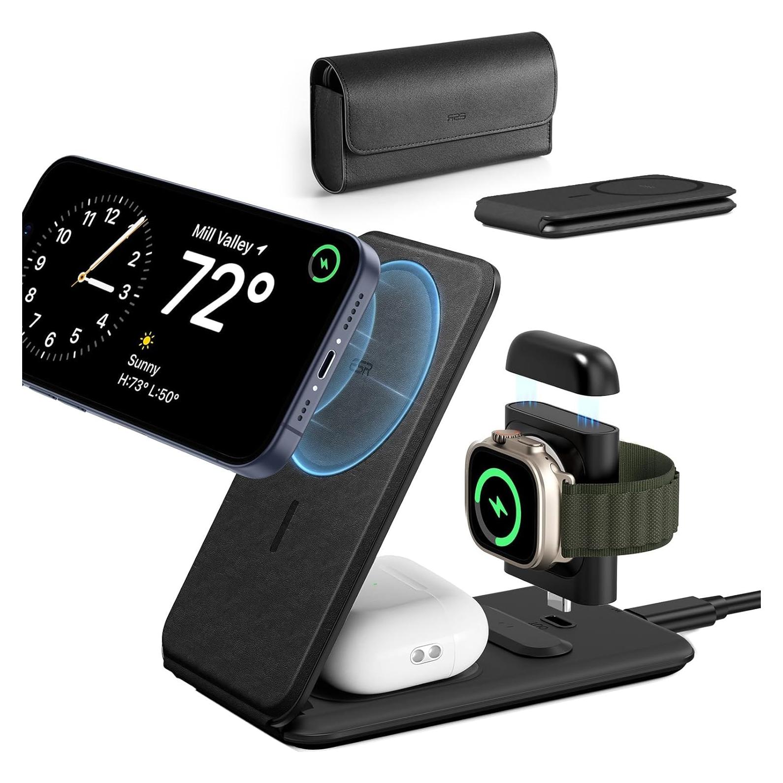 Cargador 3 en 1 ESR Magsafe para iPhone y Apple Watch