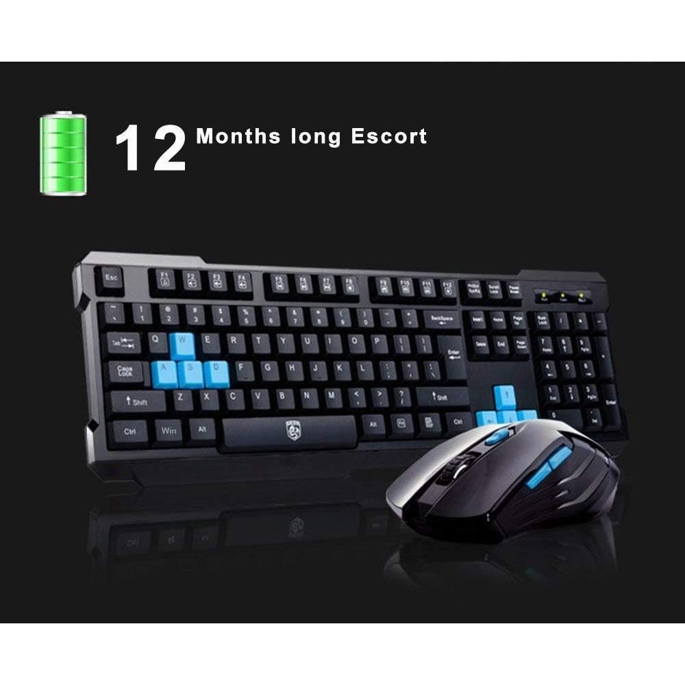 Combo Teclado y Ratón Inalámbrico Soke-Six 2.4GHz Ergonómico