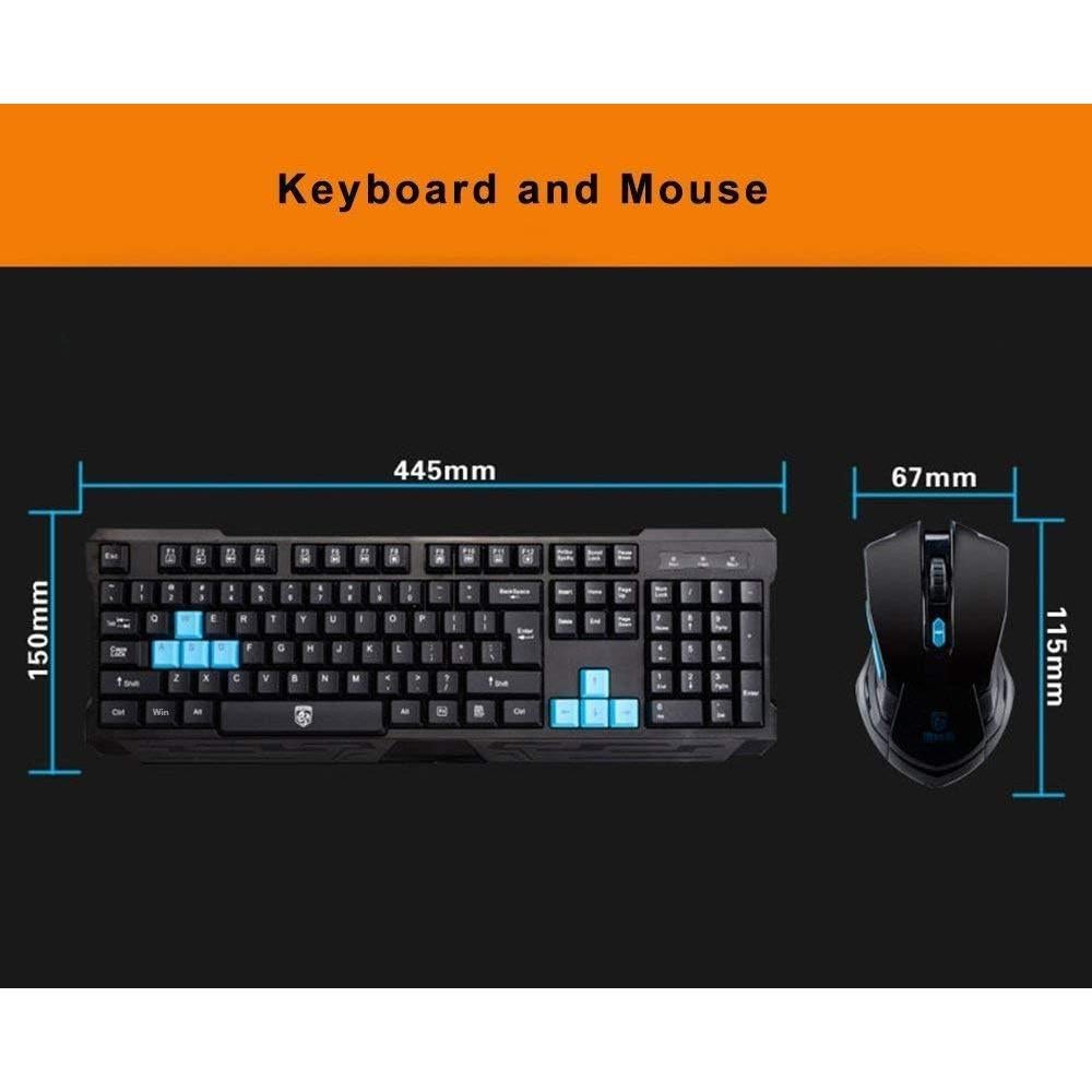 Combo Teclado y Ratón Inalámbrico Soke-Six 2.4GHz Ergonómico