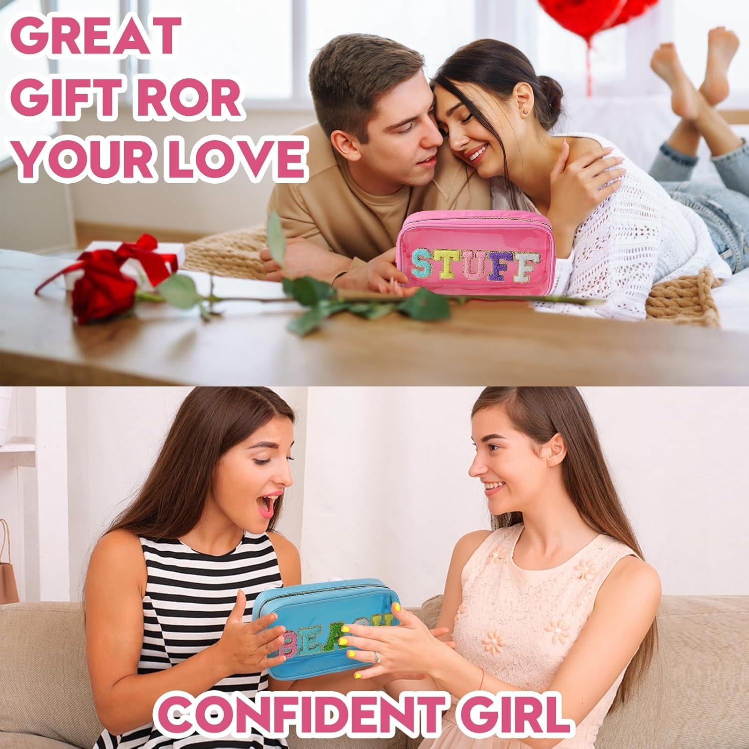 Bolsa de Maquillaje Transparente TRIP TIGER Rosado 25.9x6.9cm