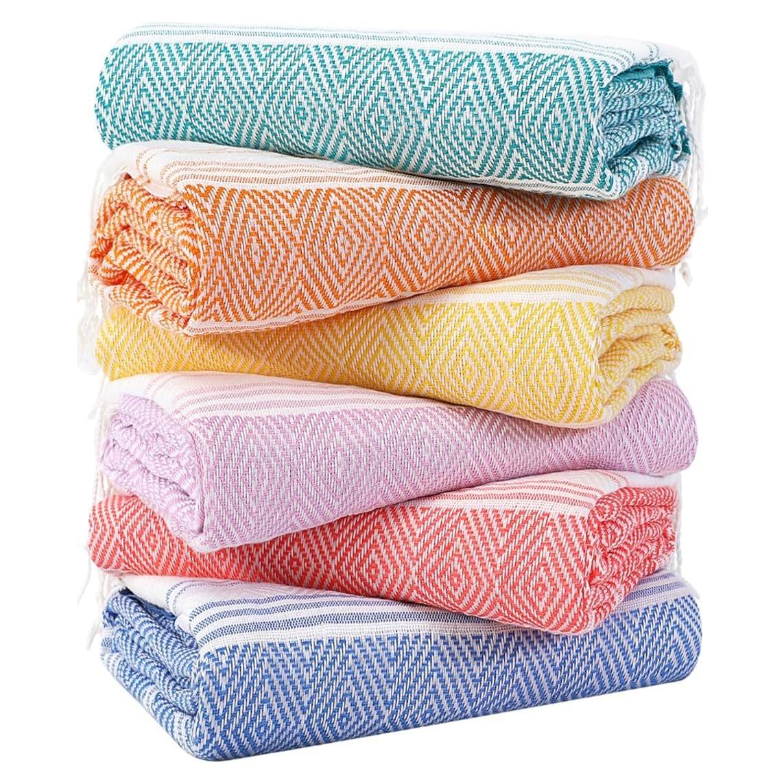 Toallas de Playa Genovega 6 Paquetes 188x97cm Secado Rápido