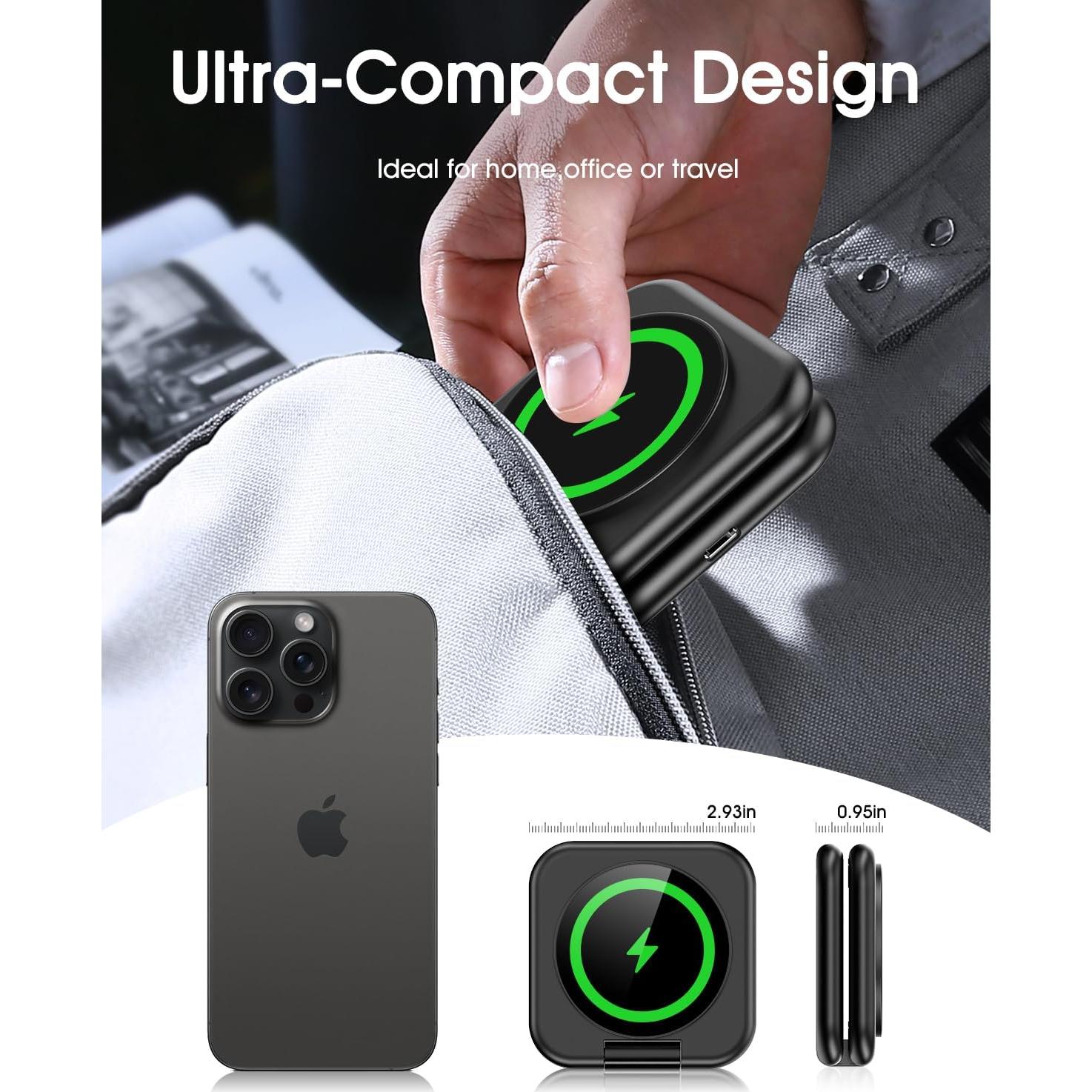 Estación de Carga 3 en 1 Magnética para Apple - Verde