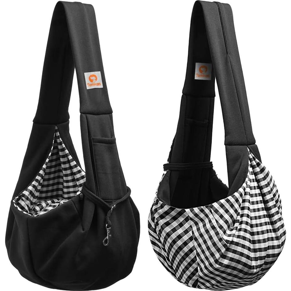 Transportín para Perros Pequeños TOMKAS - Negro - 0.9 a 3.2 kg