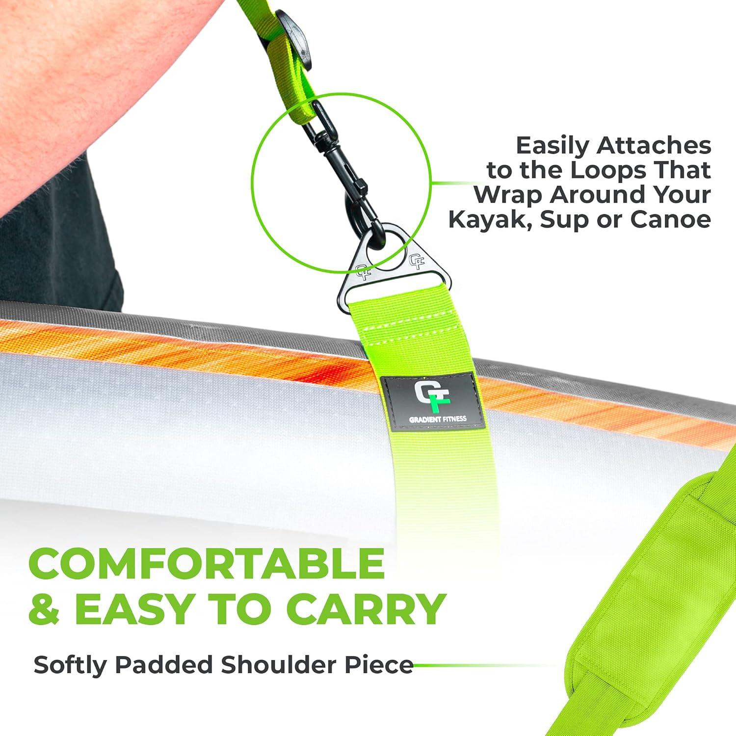 Correa de Transporte Gradient Fitness para Kayak y SUP Verde