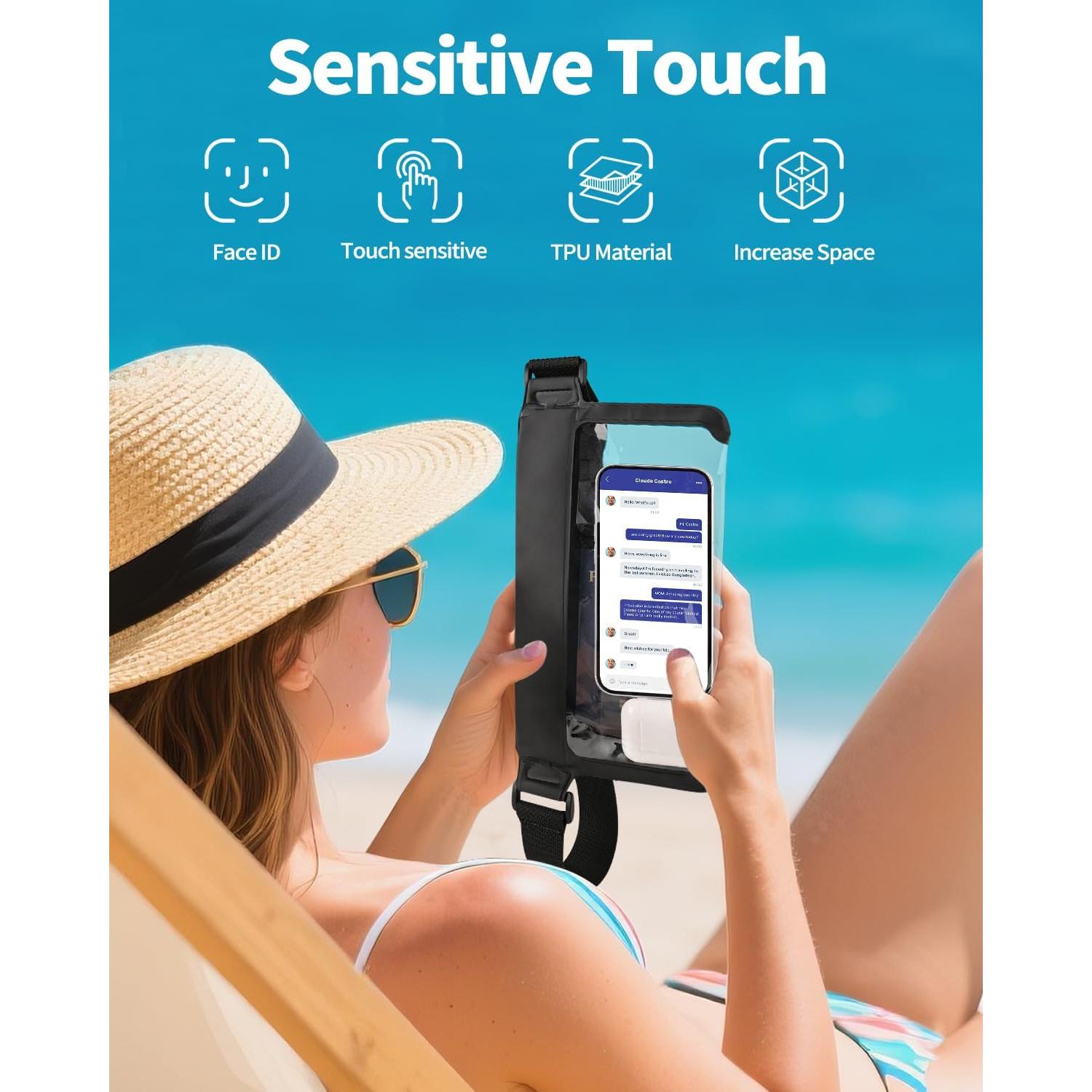 Bolsa de Cintura Impermeable Razobws 34.7x22.5 cm para Teléfono