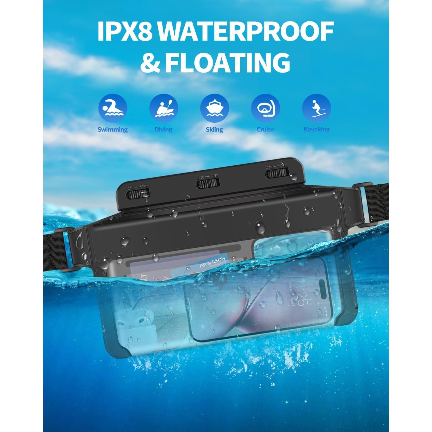 Bolsa de Cintura Impermeable Razobws 34.7x22.5 cm para Teléfono