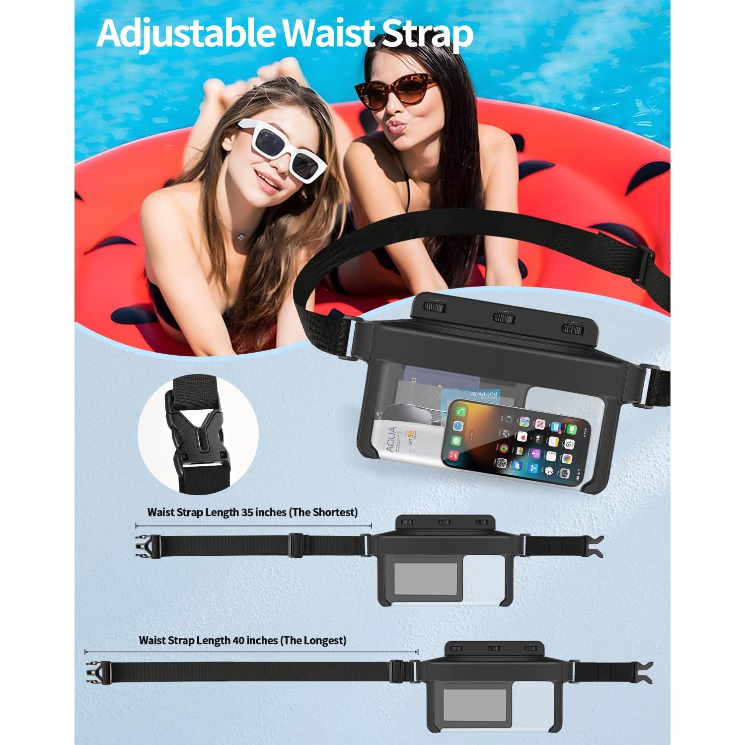 Bolsa de Cintura Impermeable Razobws 34.7x22.5 cm para Teléfono