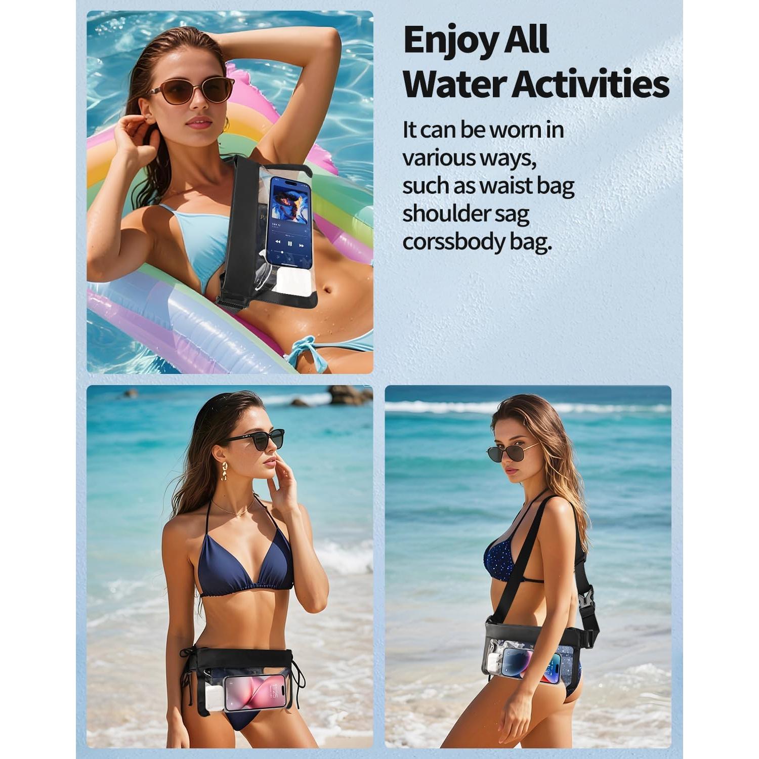 Bolsa de Cintura Impermeable Razobws 34.7x22.5 cm para Teléfono