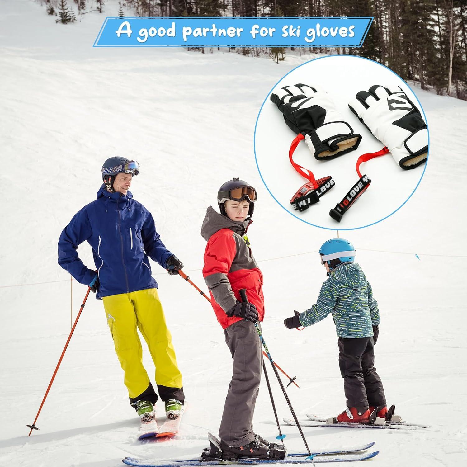 Correa Ajustable para Guantes de Esquí XMJY - 2 Pares