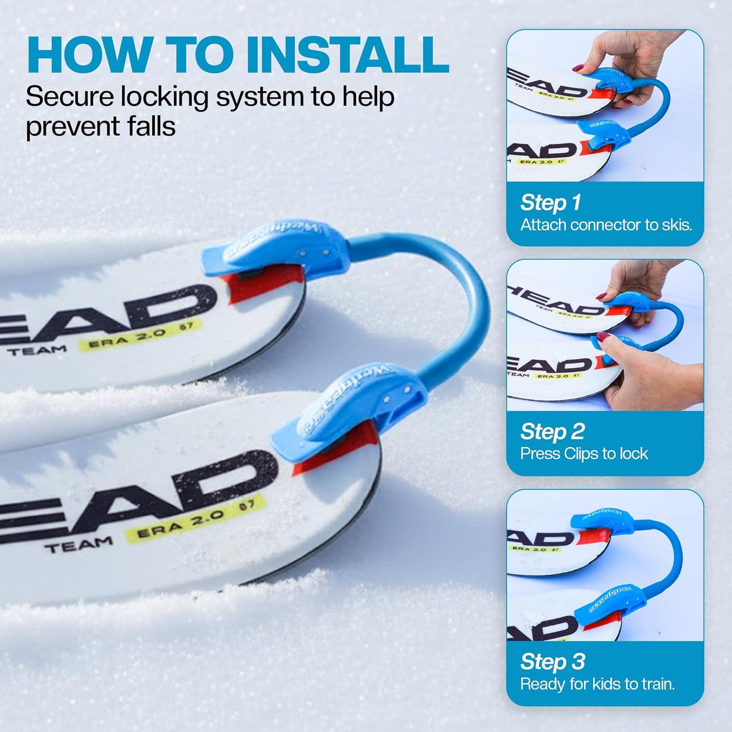 Conector de Punta de Esquí Wedgease Launch Pad - Azul