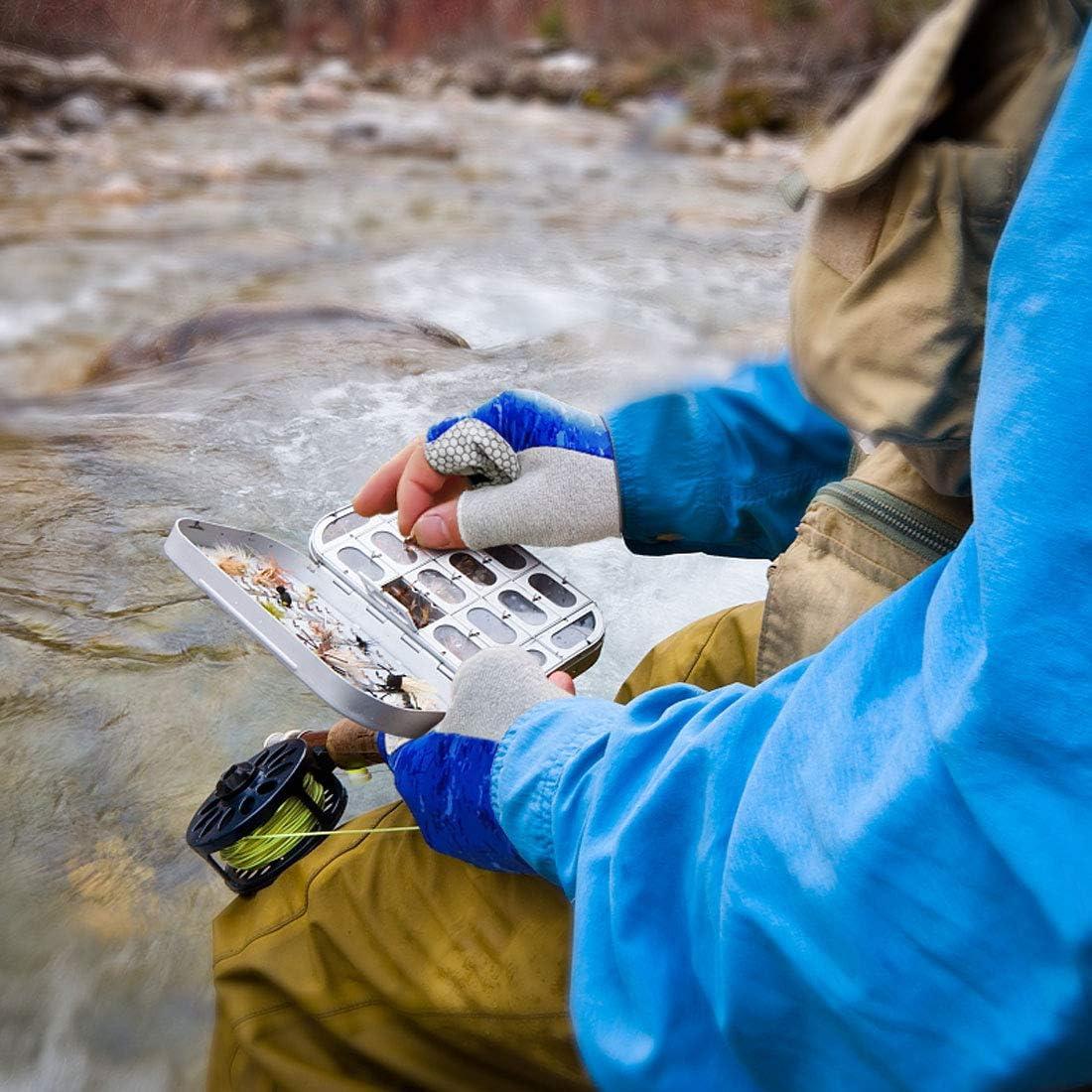 Guantes de Pesca UV Drasry Sin Dedos UPF50+ para Hombres y Mujeres