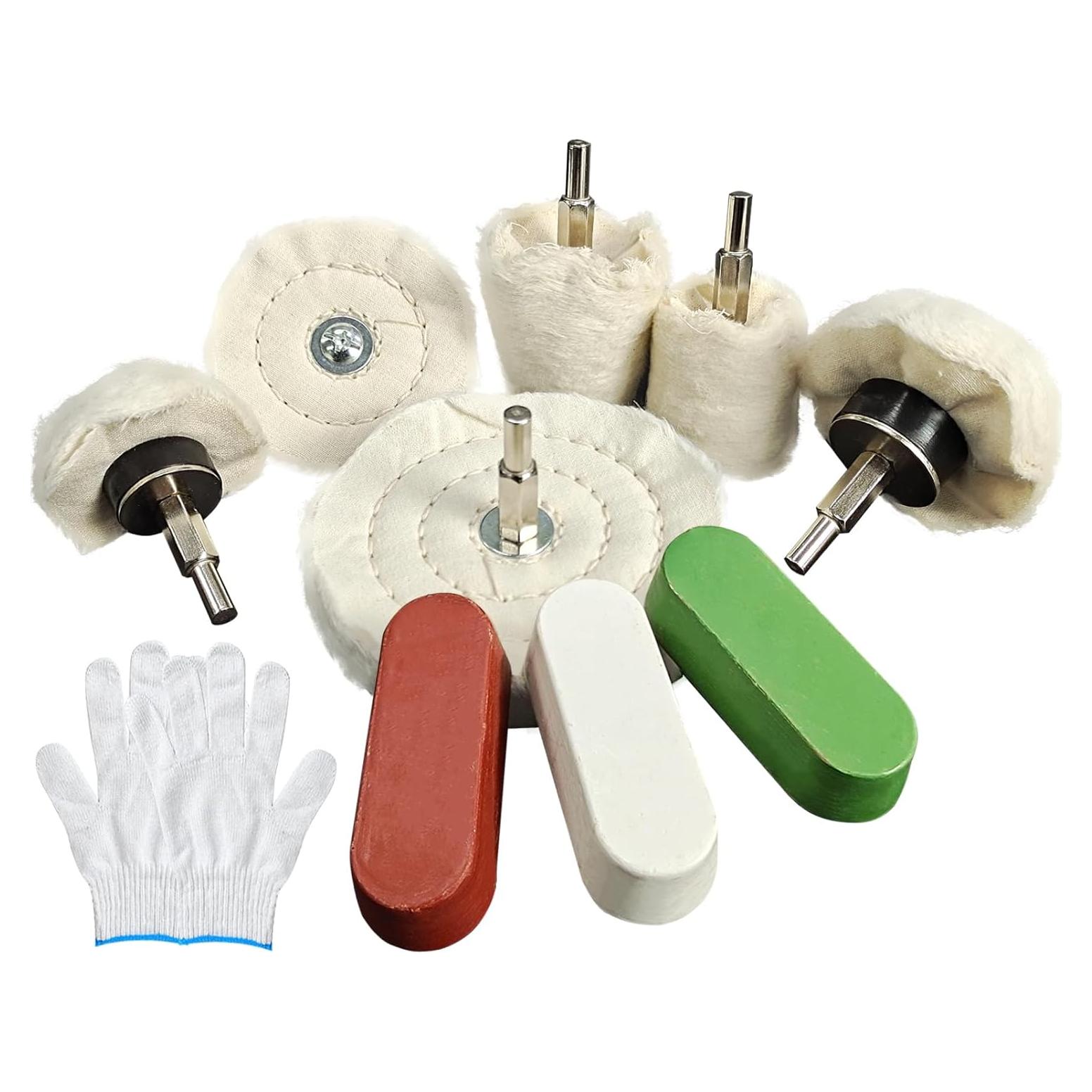 Kit de Ruedas de Pulido Neeki 9 Piezas para Metal y Madera