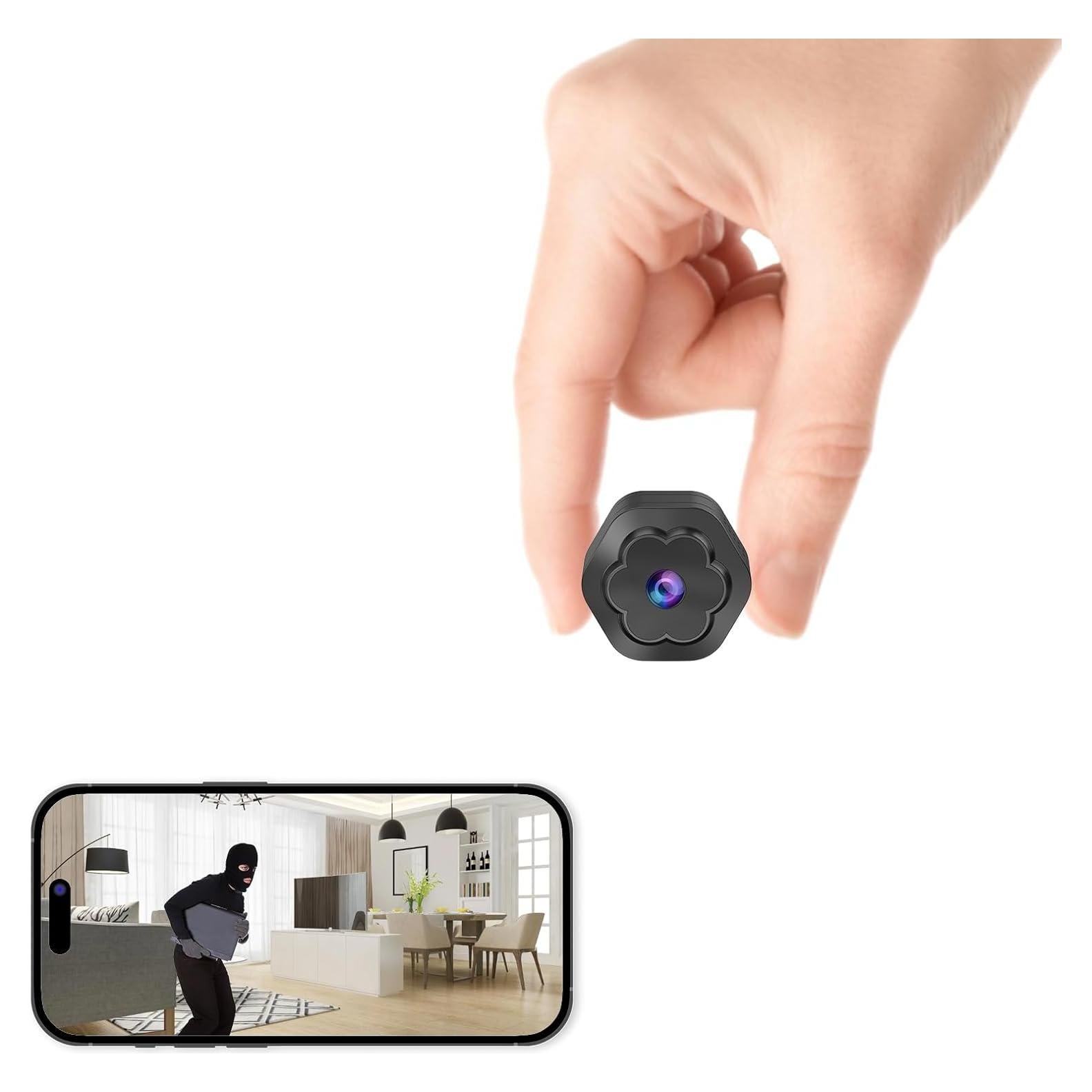 Mini Cámara Espía Anlork F1 1080P WiFi Inalámbrica para Niñeras