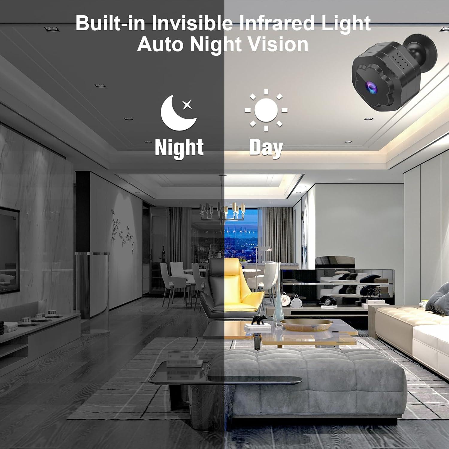 Mini Cámara Espía Anlork F1 1080P WiFi Inalámbrica para Niñeras