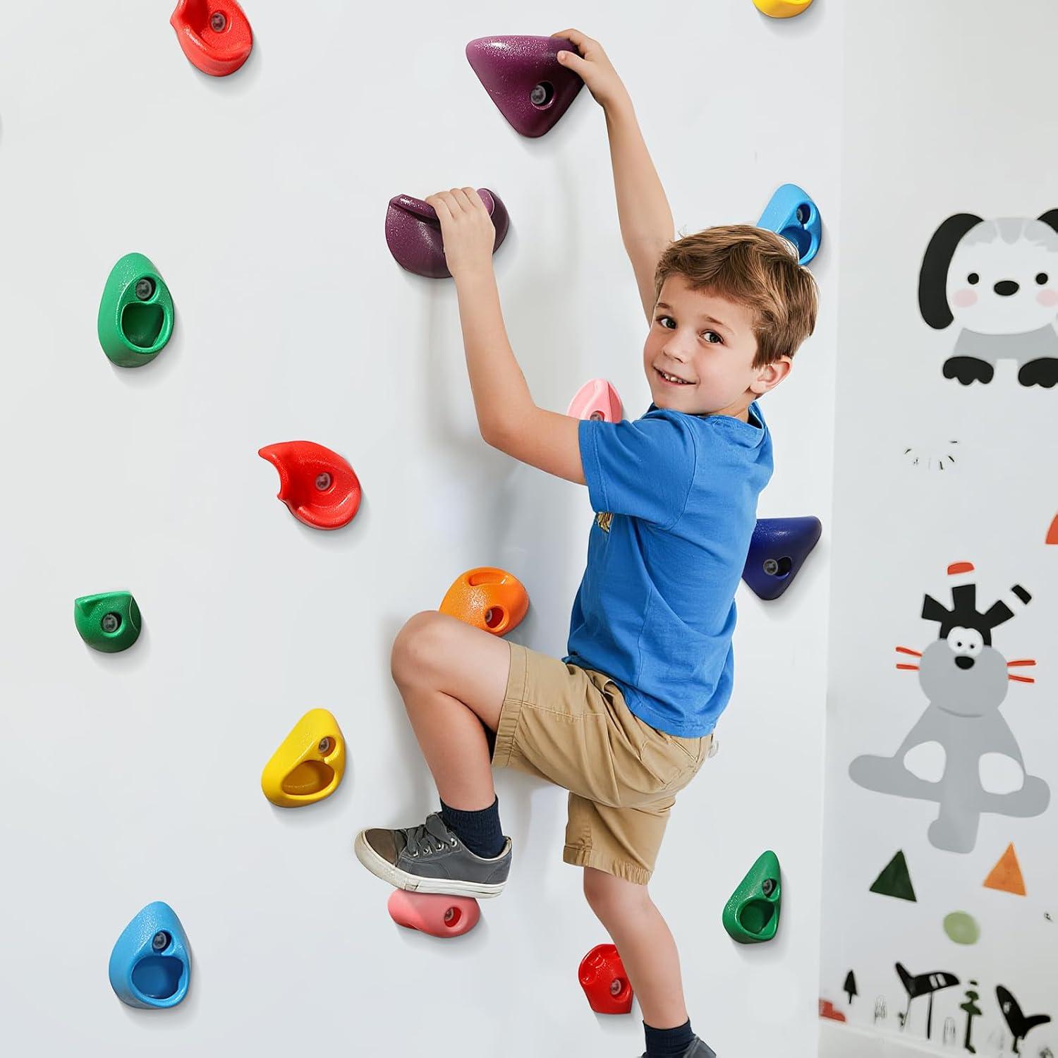 Agarraderas de Escalada TOPNEW 32 Piezas Multicolor para Niños