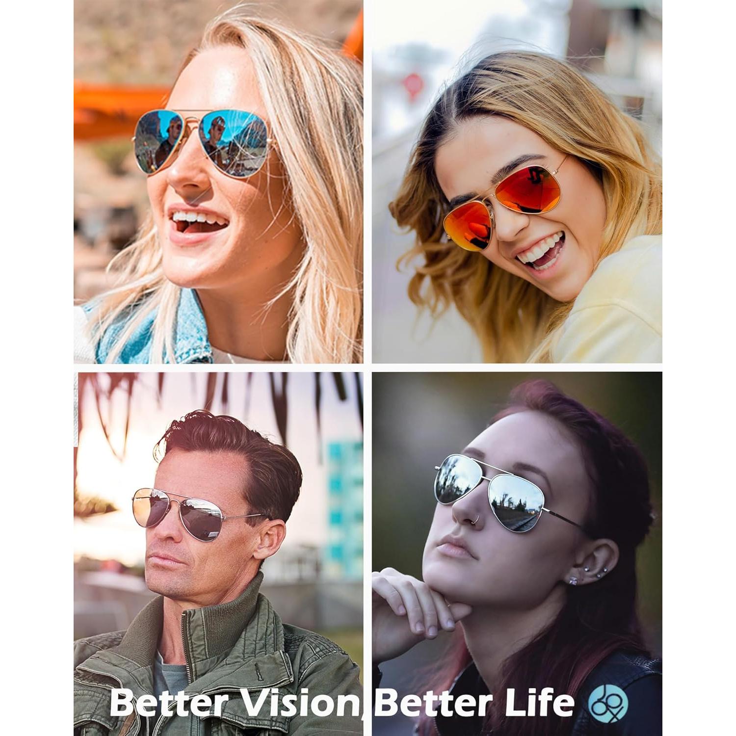 Gafas de sol JOOX aviador polarizadas UV400 doradas