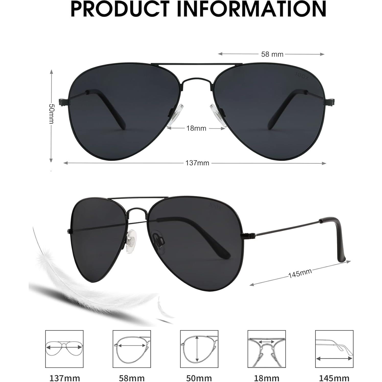 Gafas de sol JOOX aviador polarizadas UV400 para todos