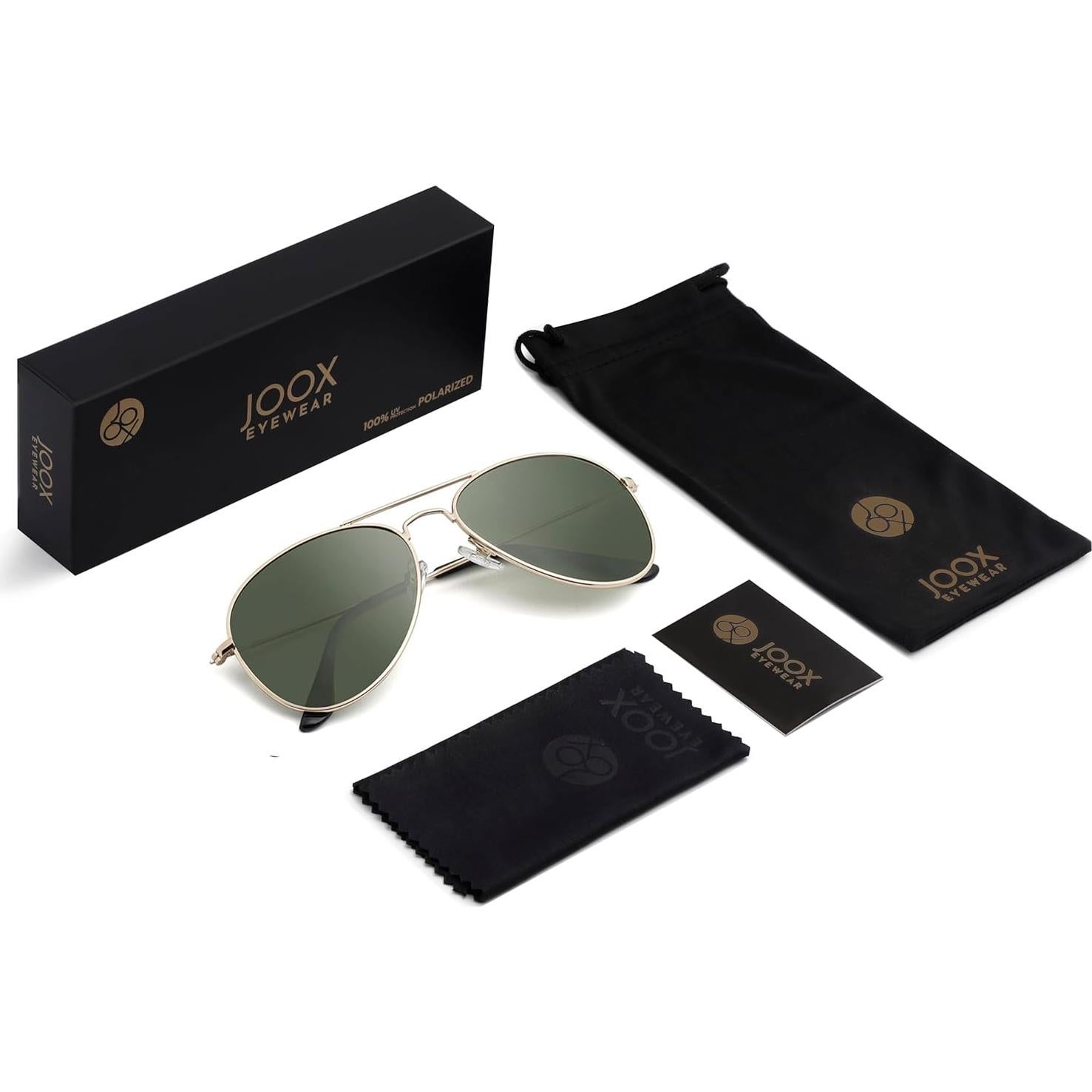 Gafas de sol JOOX aviador polarizadas UV400 doradas