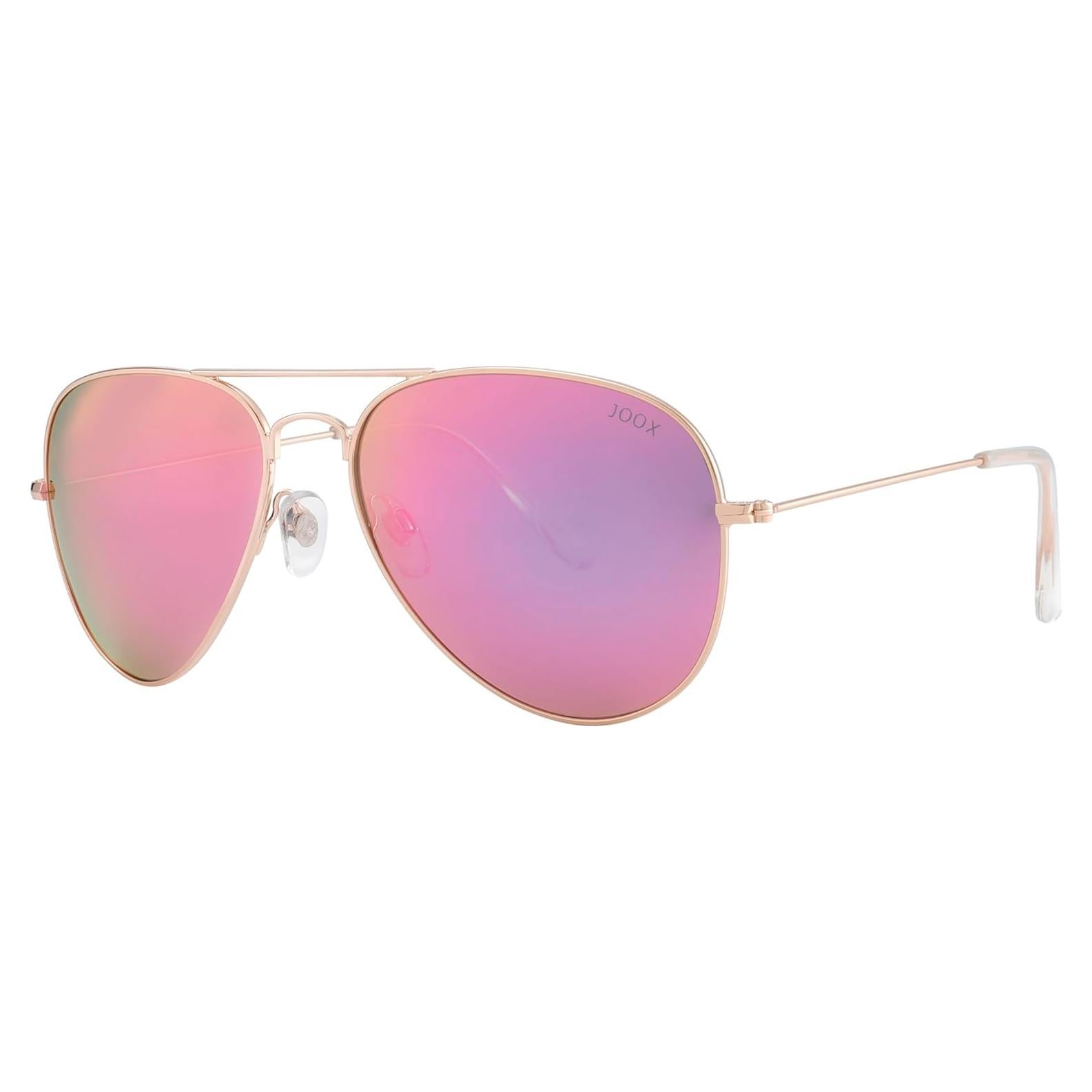 Gafas de sol JOOX aviador polarizadas UV400 oro espejo púrpura