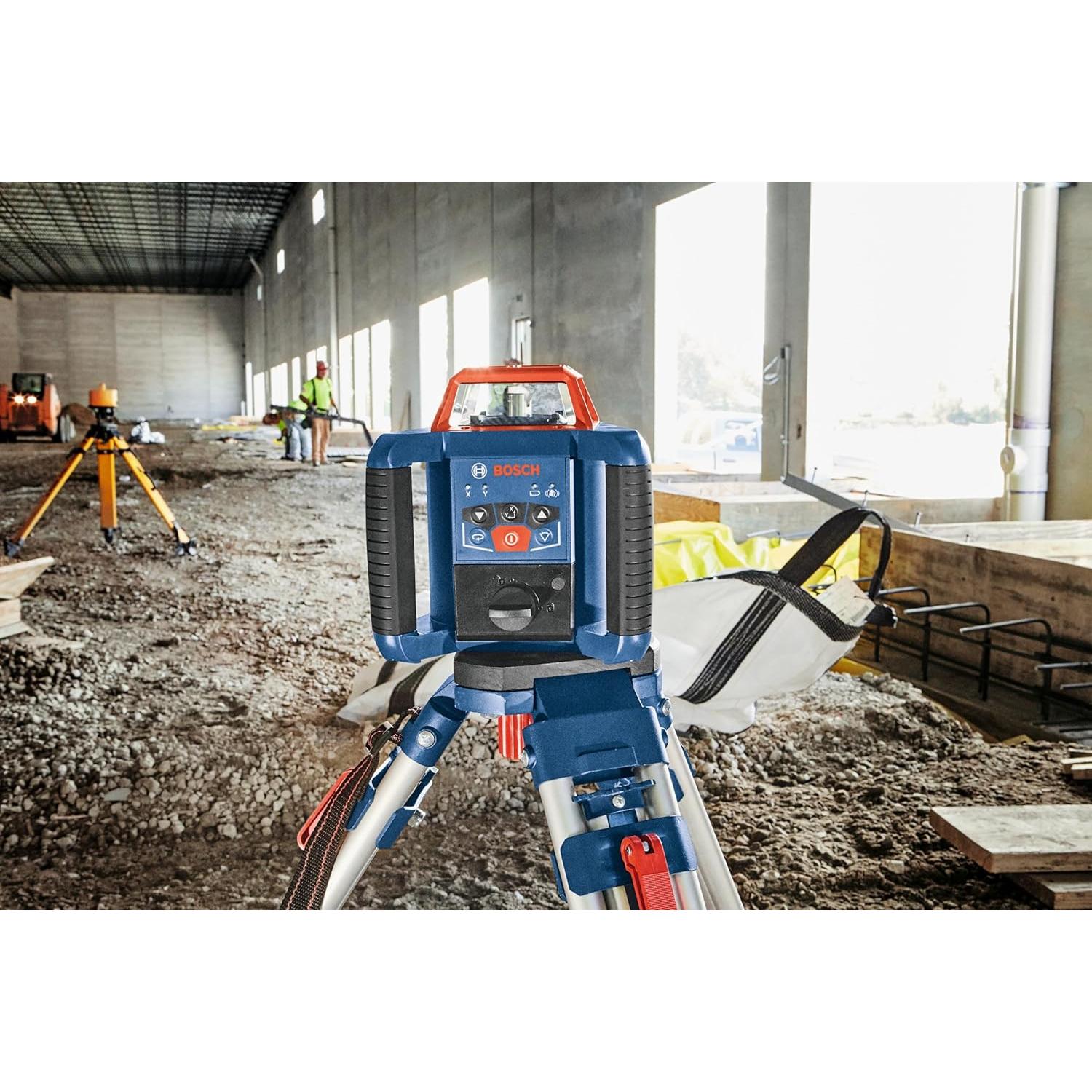 Kit de láser rotativo Bosch GRL2000-40HVK 2000 pies con accesorios