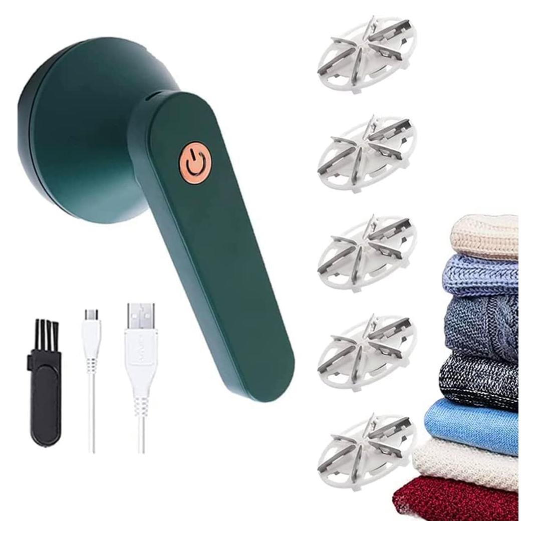 Quita Pelusas Eléctrico Weivone DDCMQ01 Verde USB 1200mAh