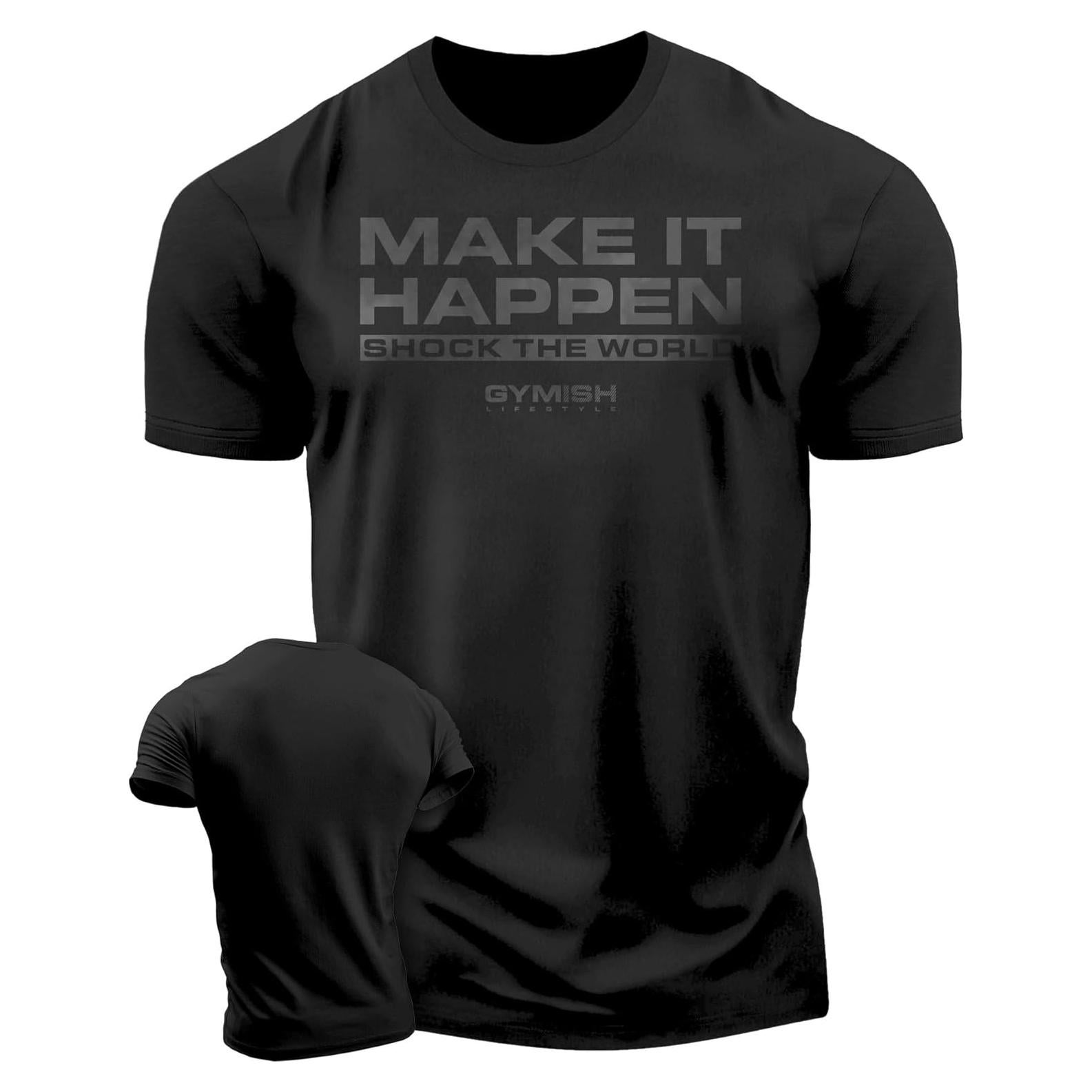 Camiseta de Entrenamiento Gymish para Hombres - Shock The World
