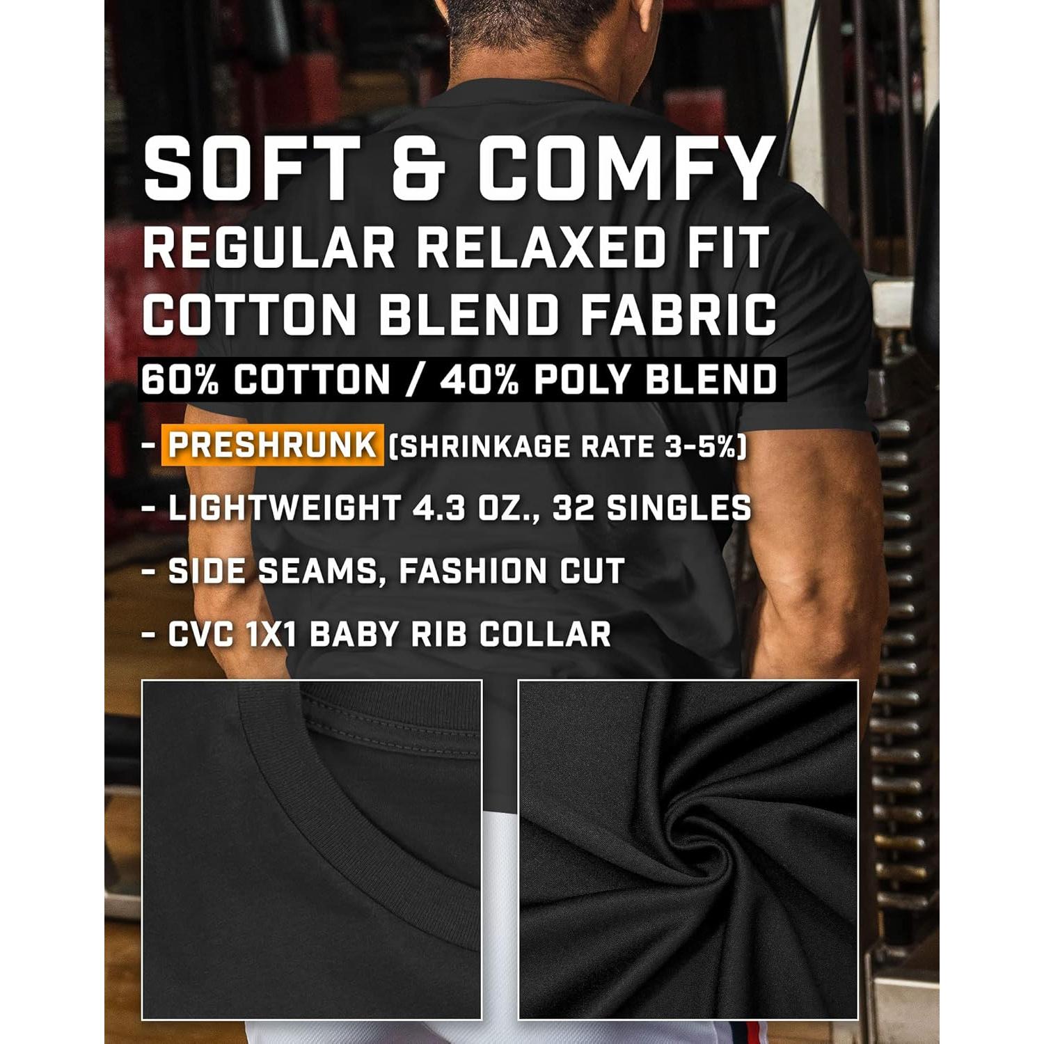 Camiseta de Entrenamiento Gymish para Hombres - Shock The World