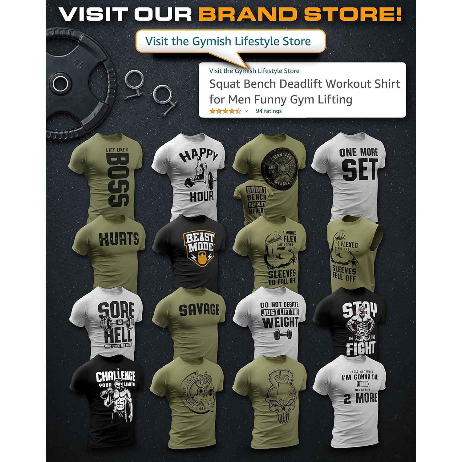 Camiseta de Entrenamiento Gymish para Hombres - Shock The World