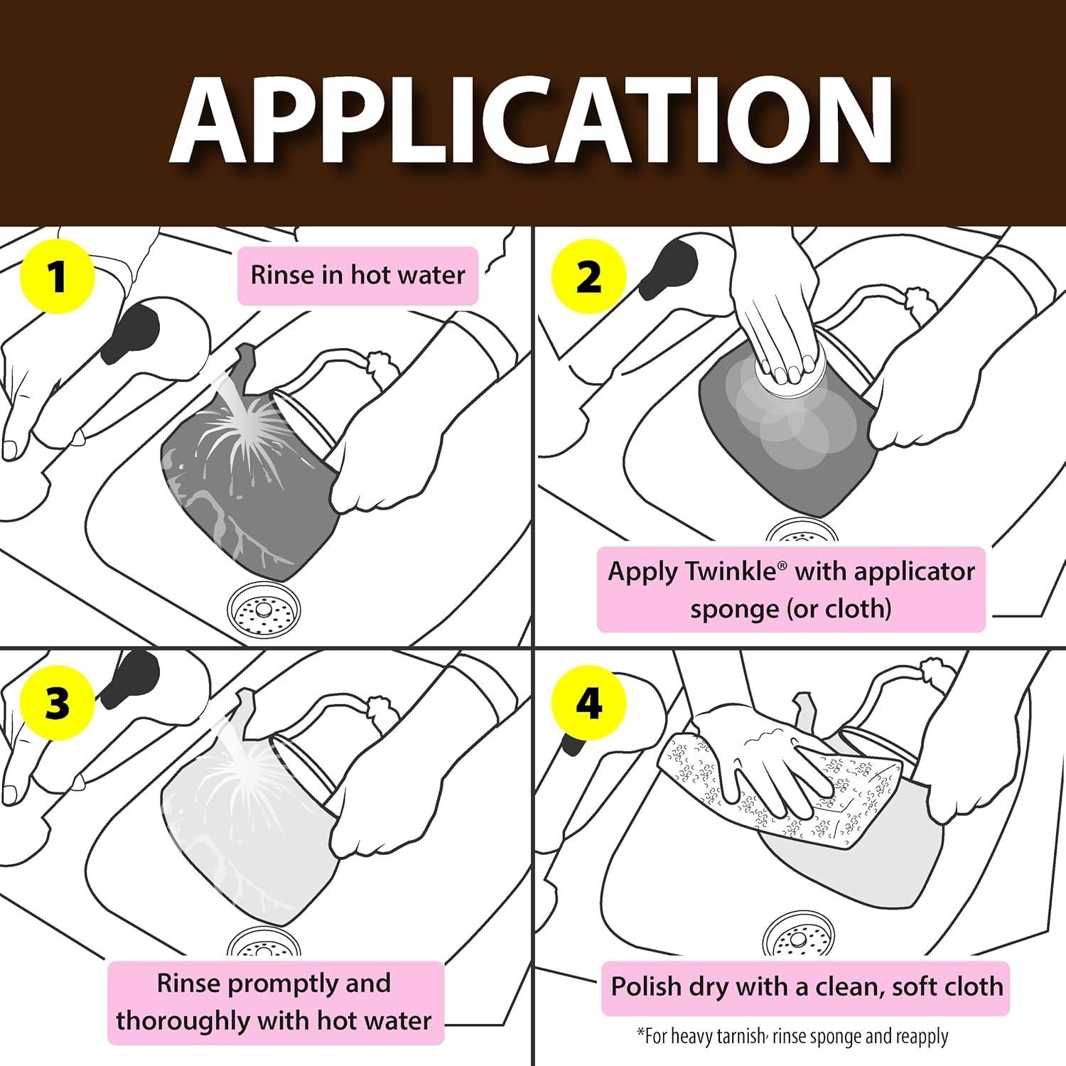 Kit de Limpieza de Latón y Cobre Twinkle 124g