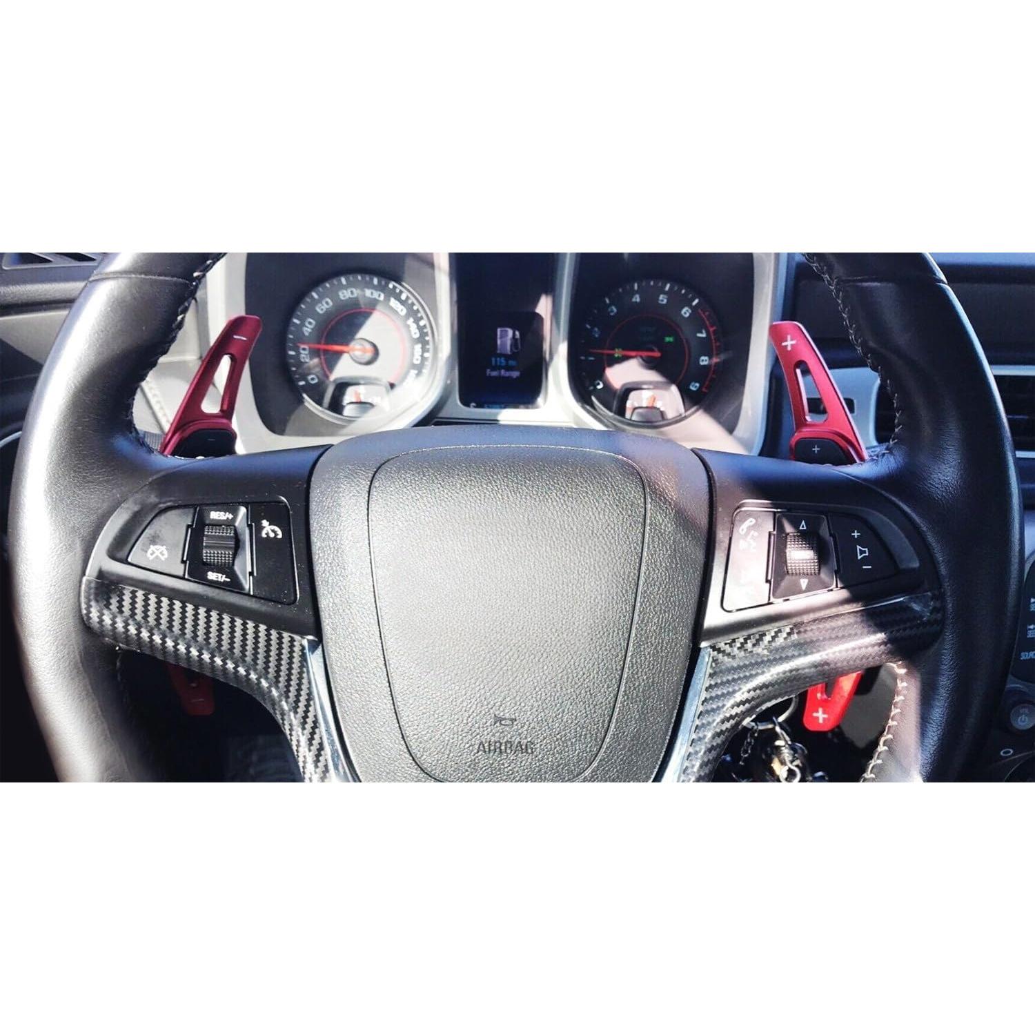 Extensiones de Paletas iJDMTOY Rojo CNC para Chevrolet y Cadillac