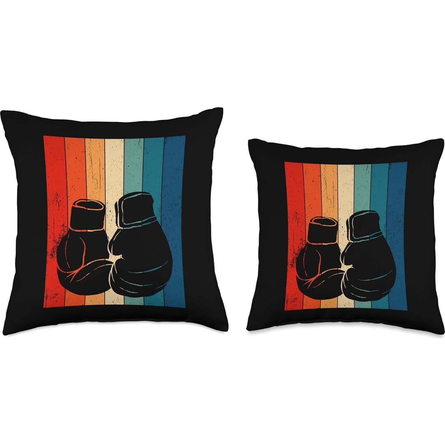 Cojín Retro de Kickboxing 40x40 cm Multicolor Poliester