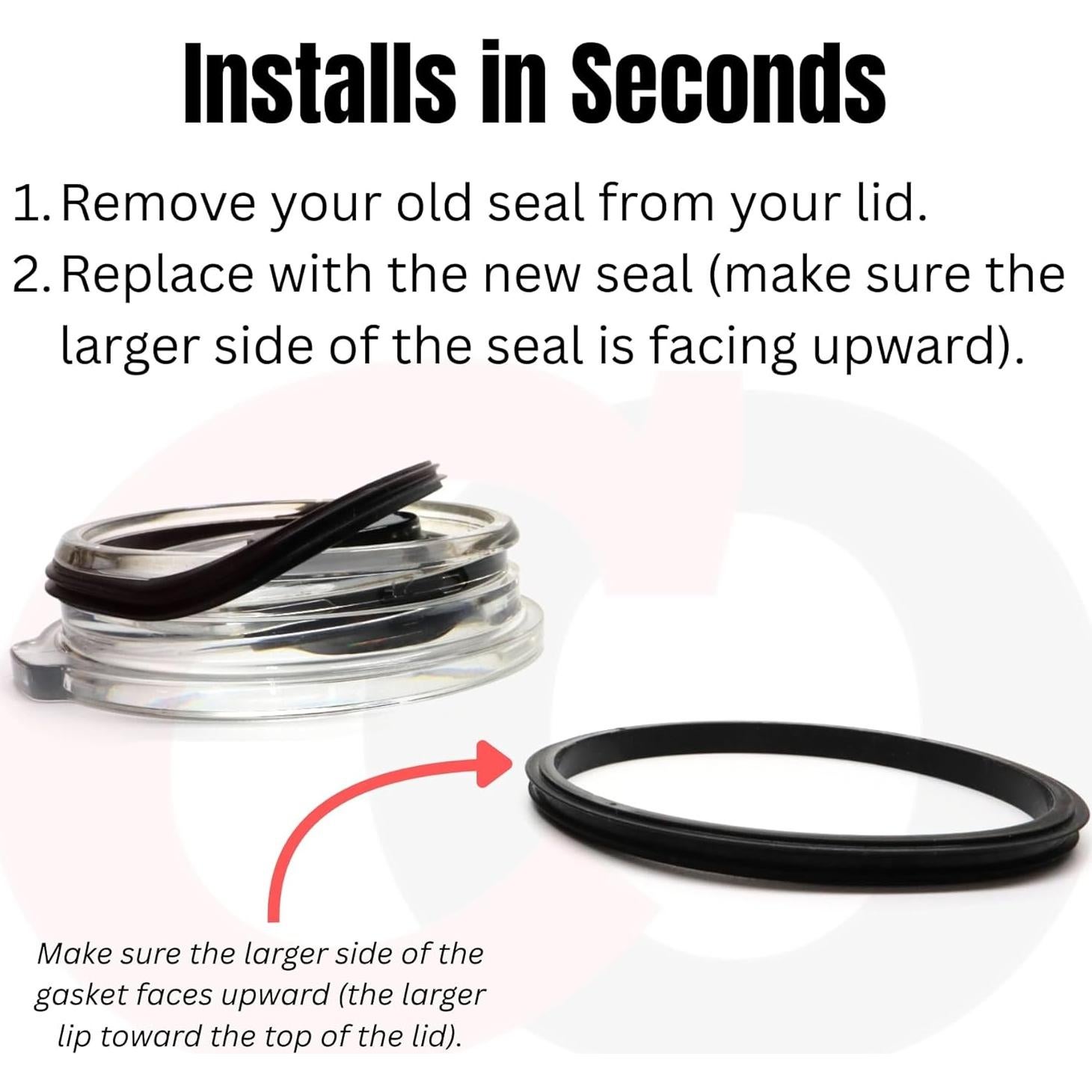 Juntas de Reemplazo Captain O-Ring para Tapa Yeti 30 oz - Paquete de 3