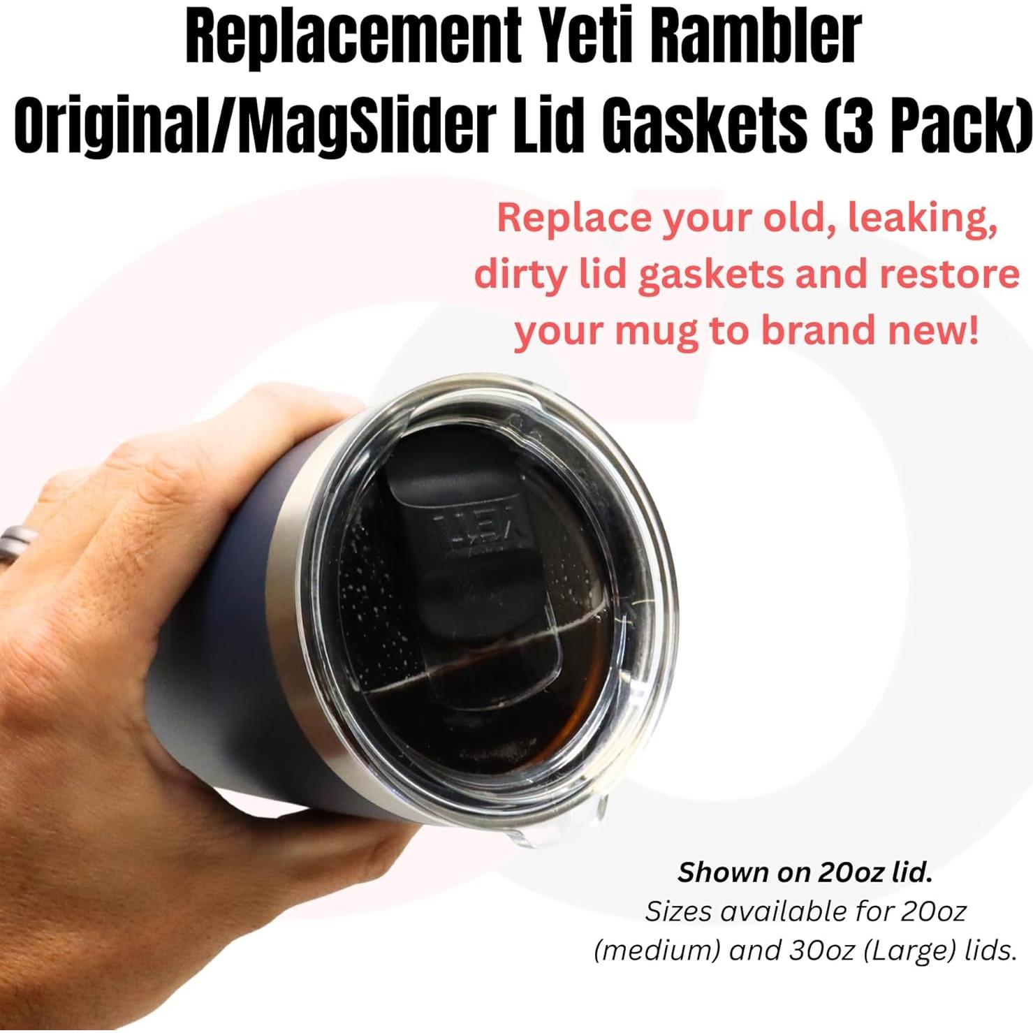 Juntas de Reemplazo Captain O-Ring para Tapa Yeti 30 oz - Paquete de 3