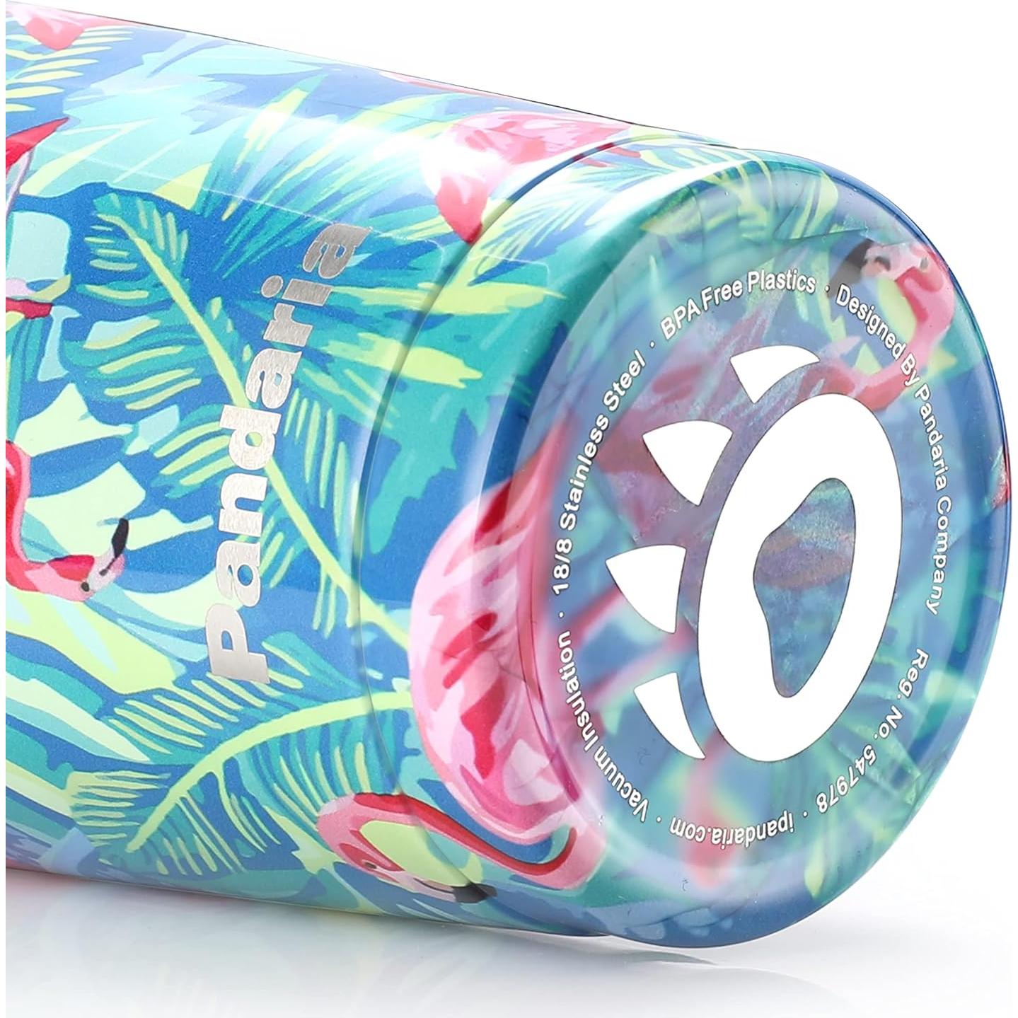Taza Aislada de Acero Inoxidable 20 oz Pandaria Flamingo