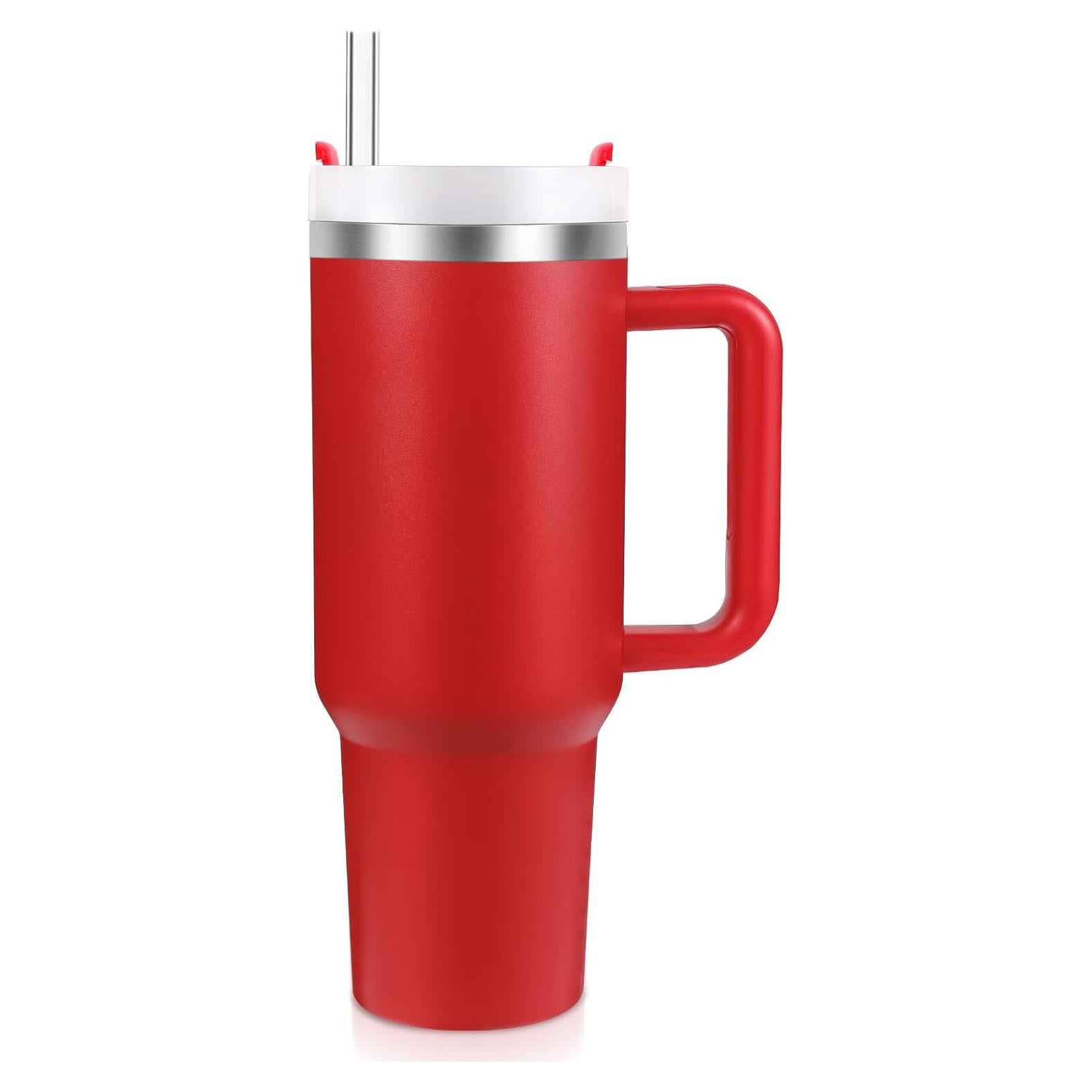 Vaso Térmico Acero Inoxidable BELYQLY 40oz Rojo Navidad