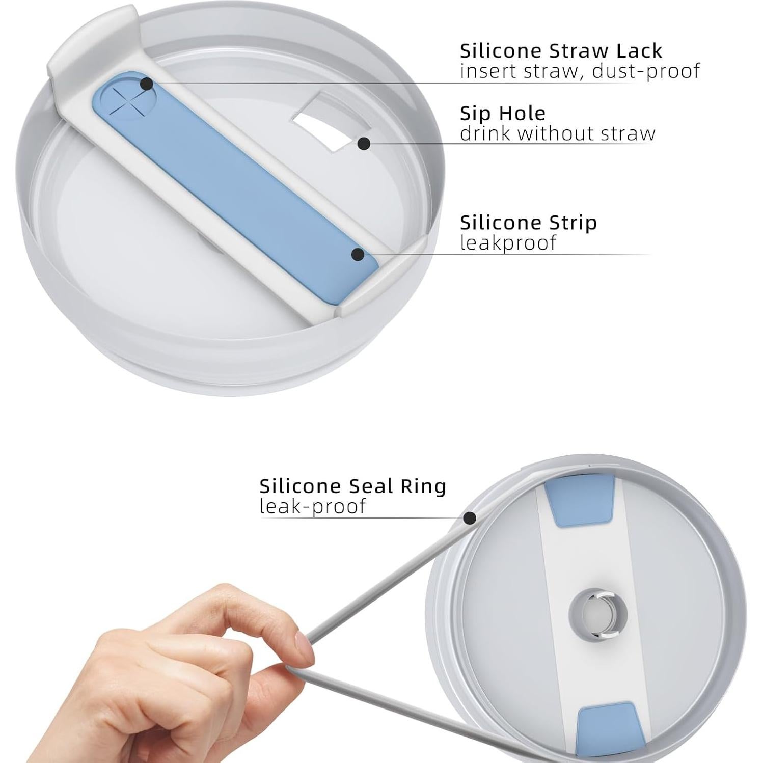 Tapa de Repuesto LUBYBG para Vaso Stanley 40 oz - Antisalpicaduras