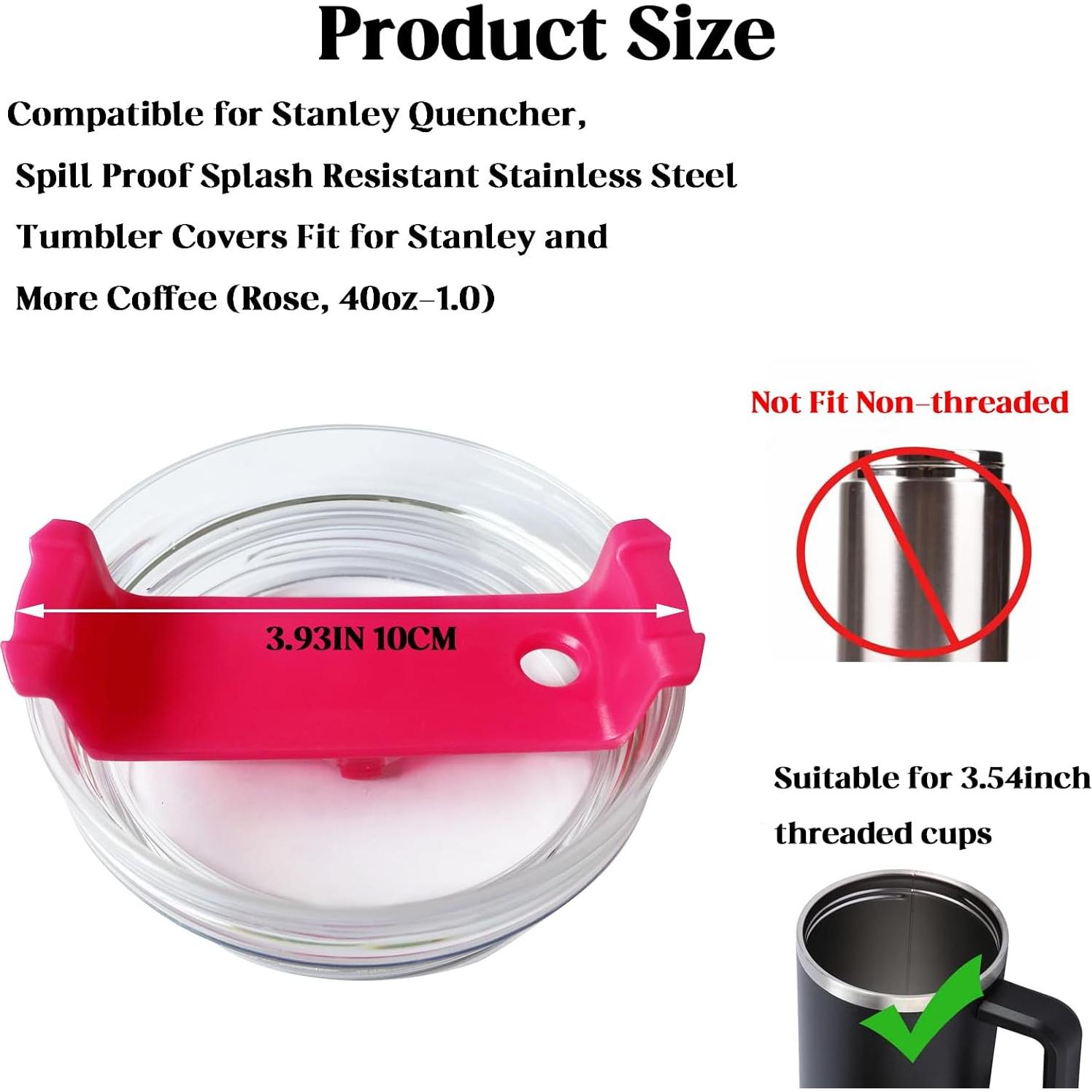 Paquete de 2 tapas CasaVibe 40 oz a prueba de derrames Rosa