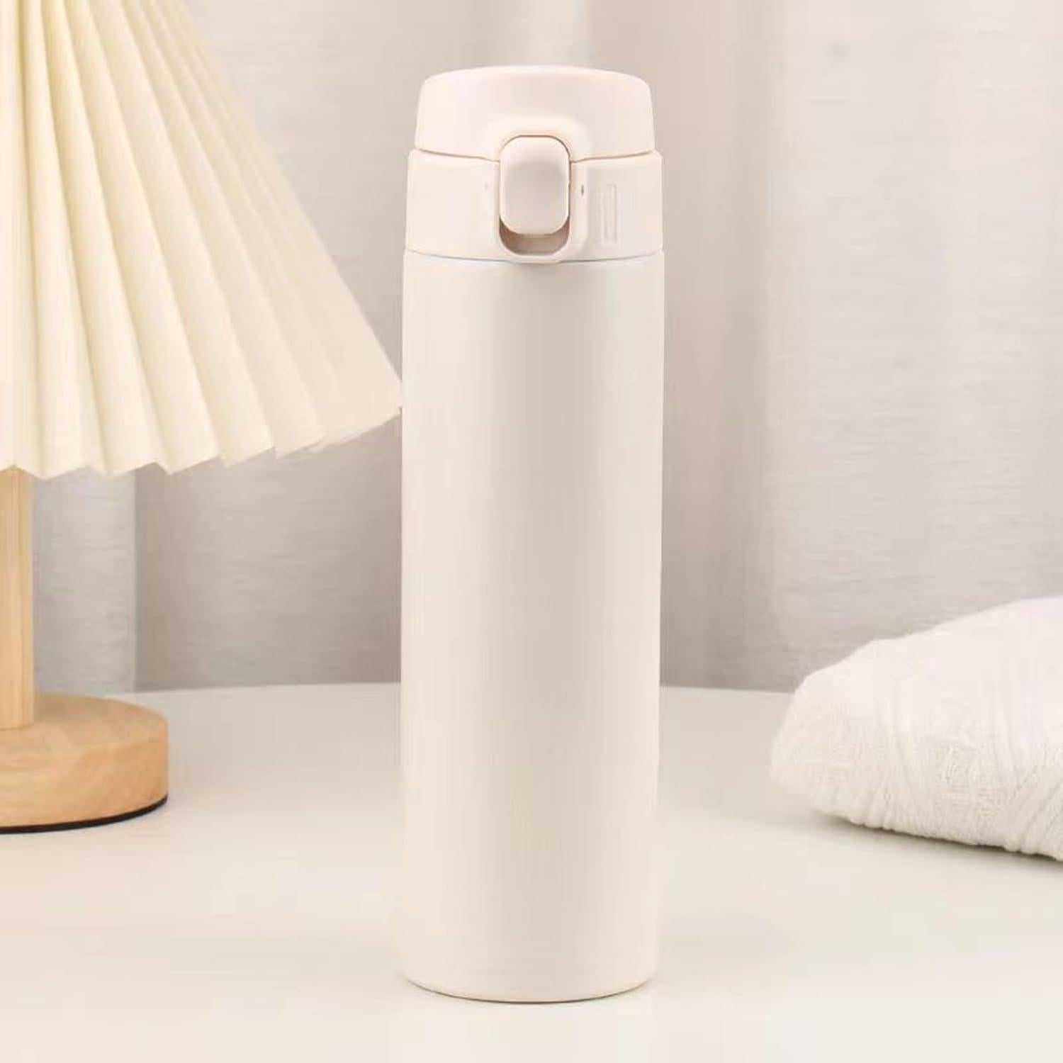 Botella Térmica Aislada Hroruforg 450ml Acero Inoxidable Blanco