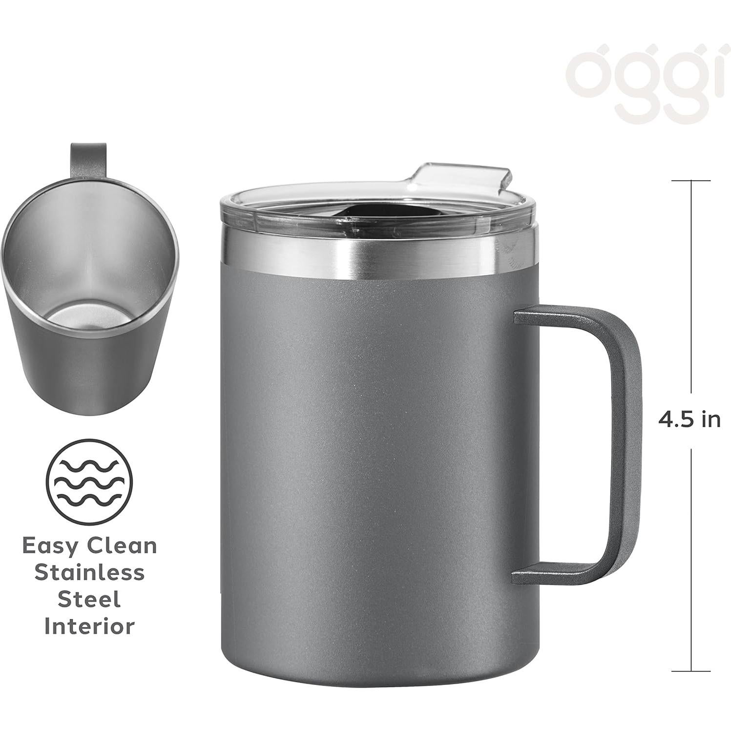 Taza Aislada Oggi ThermoMug 14oz Acero Inoxidable Flores Felices