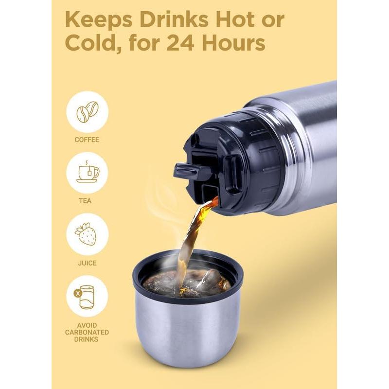 Termo Milton Flask 1000ml Acero Inoxidable Doble Pared