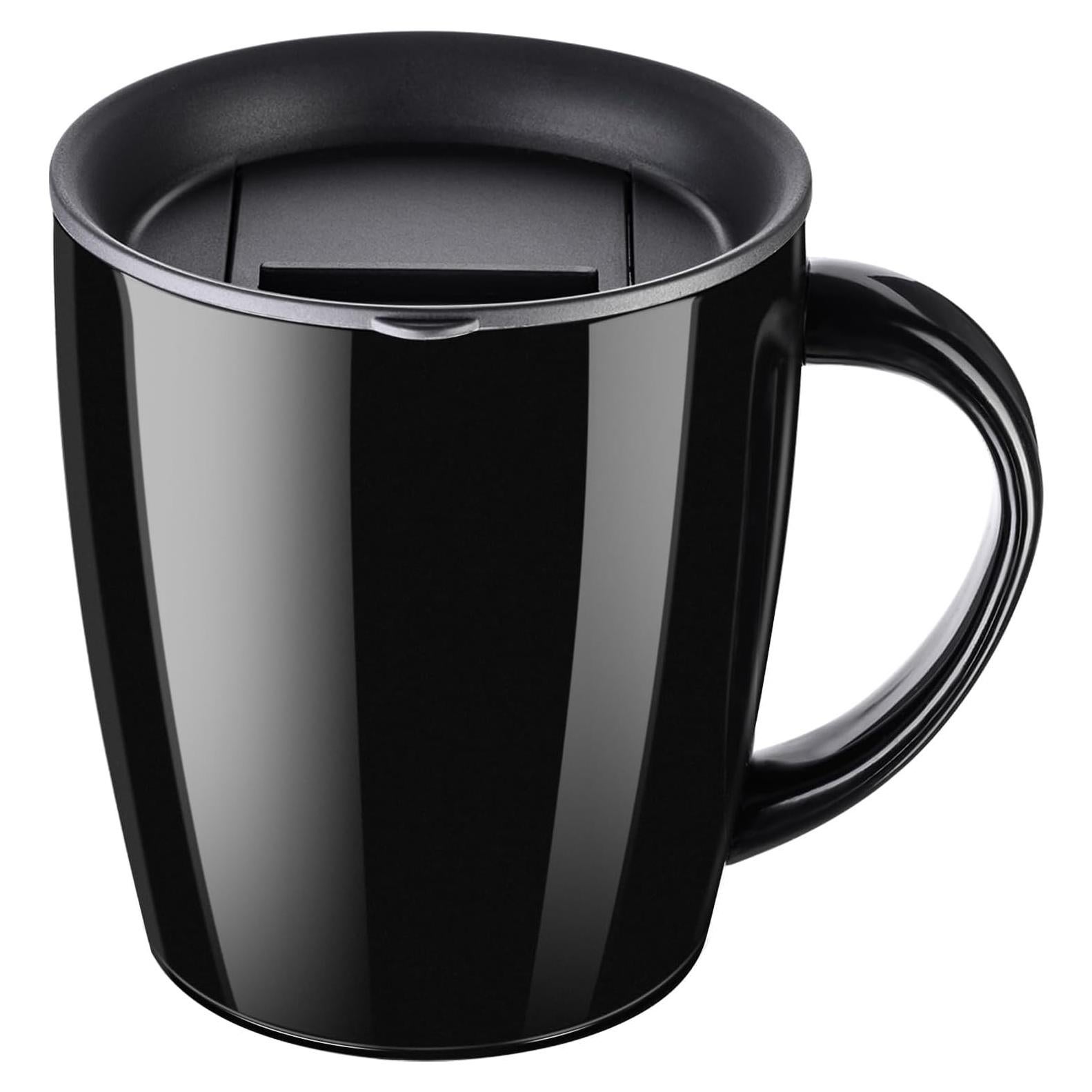 Taza de Café Aislada PARACITY 12 oz Acero Inoxidable Negro