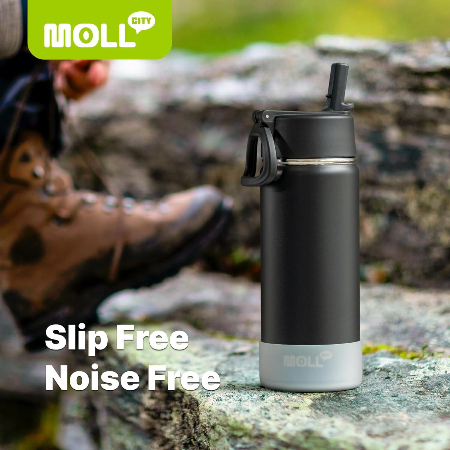 Botella de Agua Mollcity 473 ml Acero Inoxidable Verde Hierba