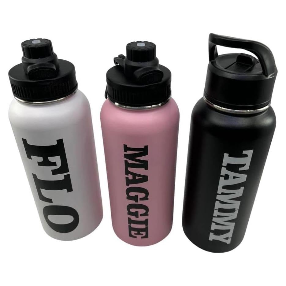 Botella de Agua Deportiva Personalizada Mirror Mania 32oz Acero Inoxidable