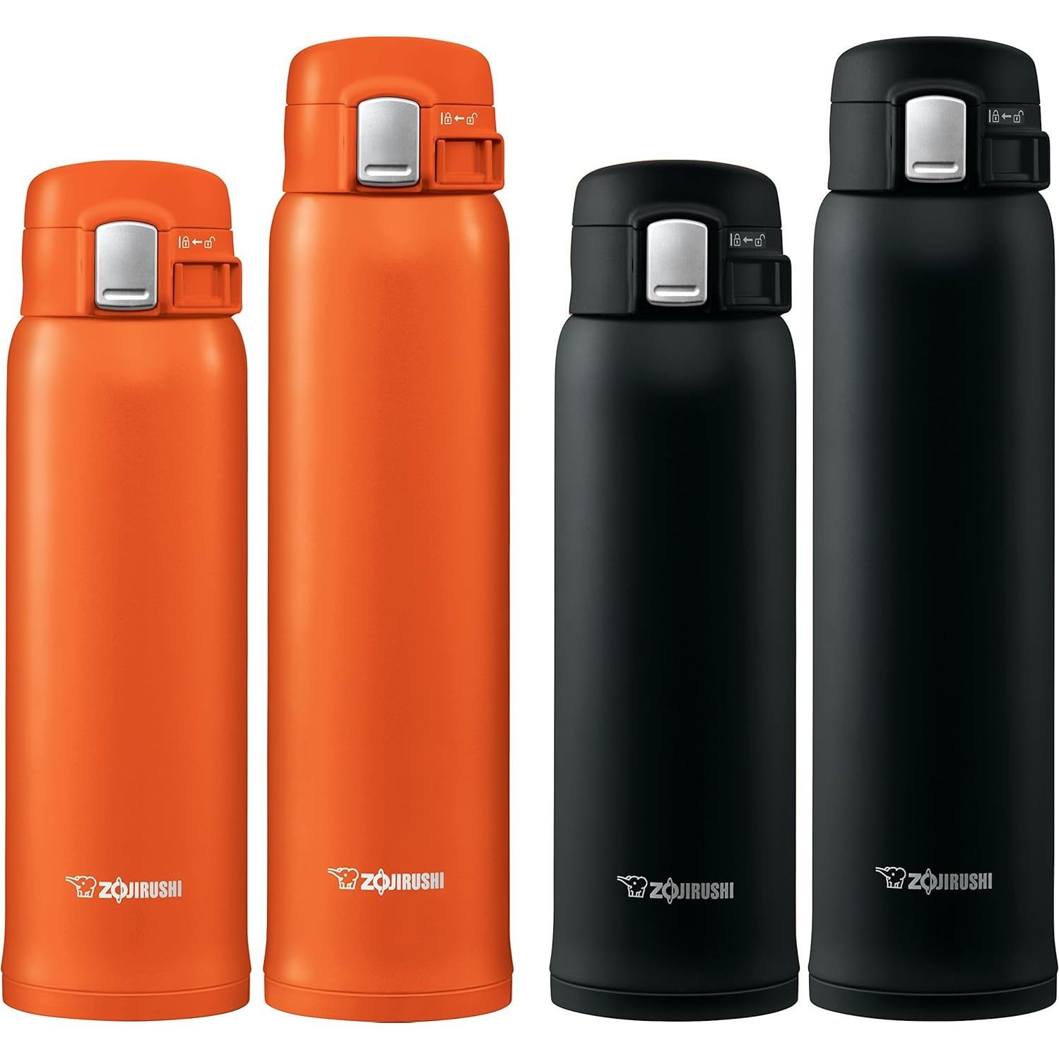 Tazas de Acero Inoxidable Zojirushi 600ml Naranja y 480ml Azul