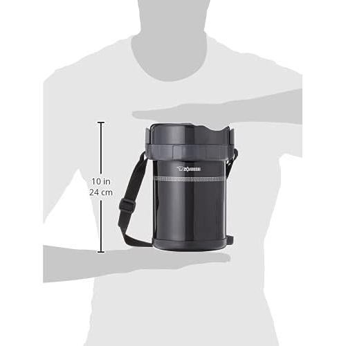 Tarro de Almuerzo Térmico Zojirushi 1.42L Acero Inoxidable Negro