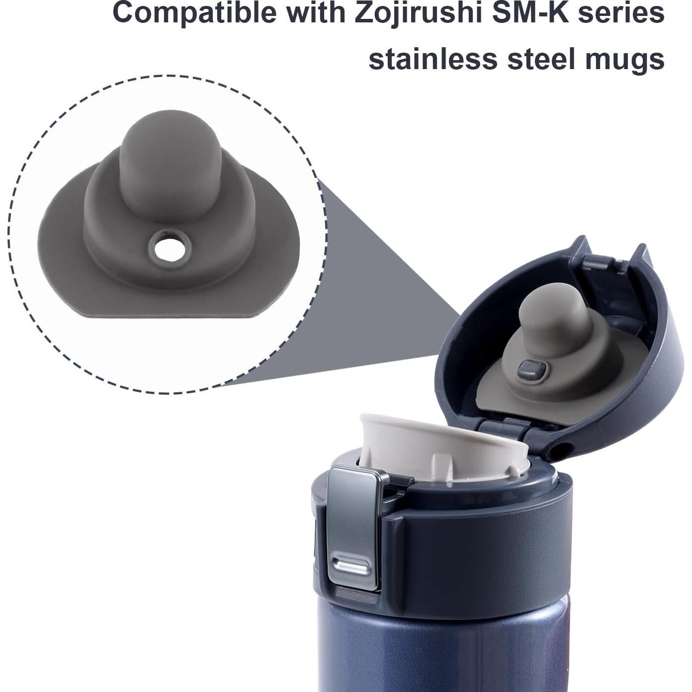 6 Juntas de Tapa Superior Silicona BOXOB para Zojirushi 16oz 12oz