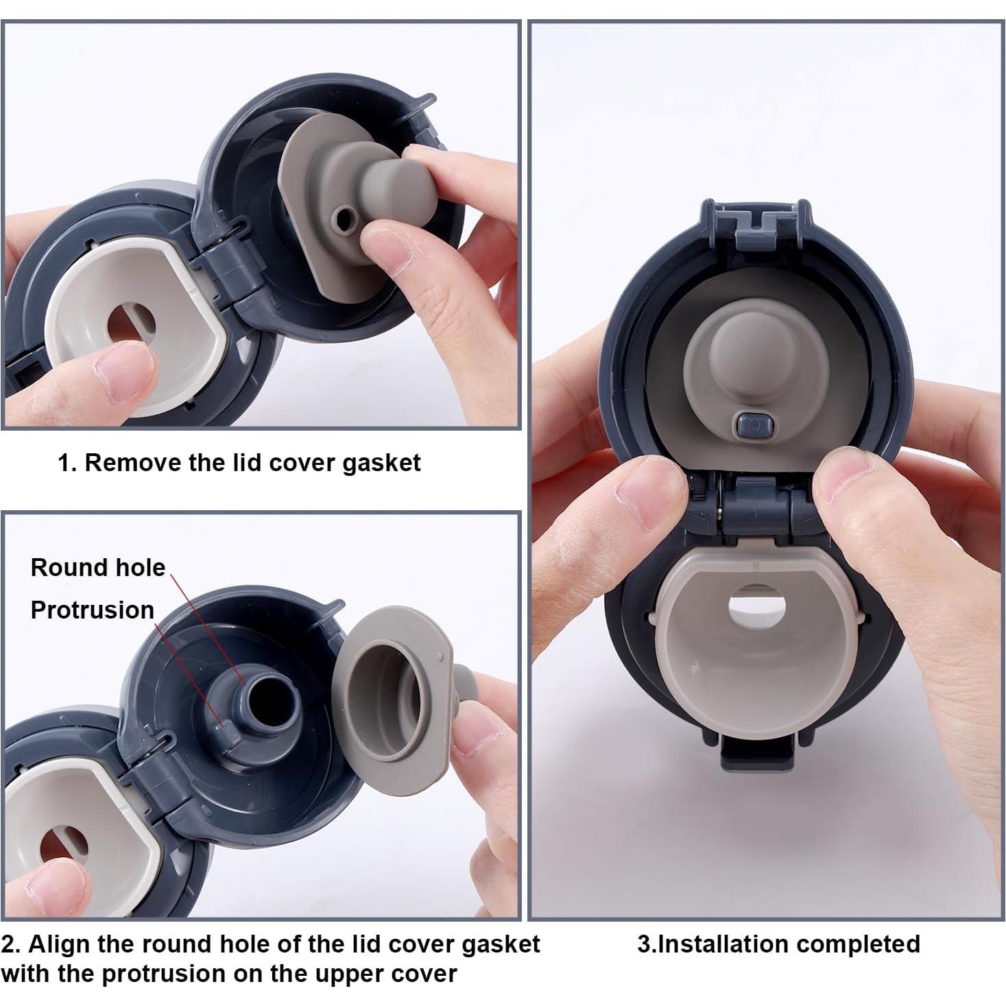 6 Juntas de Tapa Superior Silicona BOXOB para Zojirushi 16oz 12oz